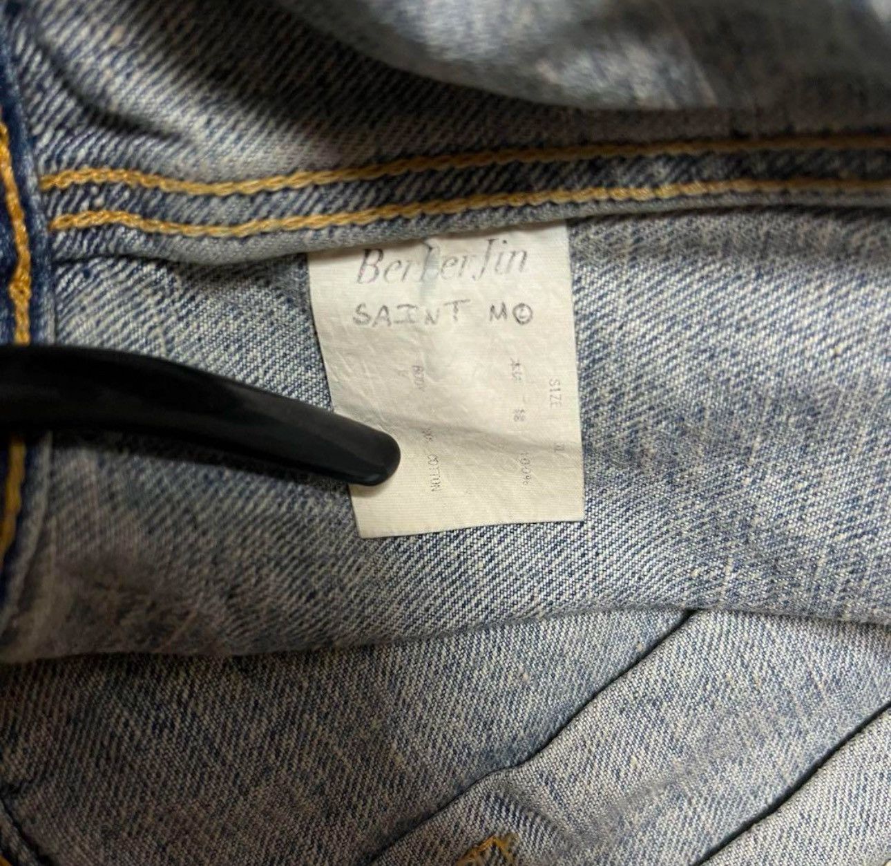 Japanese Brand × READYMADE × Saint Michael Saint Michael barberin denim jacket Size US XL / EU 56 / 4 - 4 Thumbnail