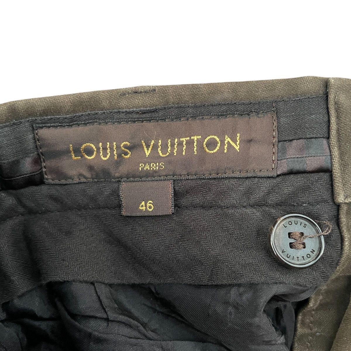 Louis Vuitton VINTAGE Louis Vuitton Brown Side-belted Chino Pants Size US 35 - 6 Thumbnail