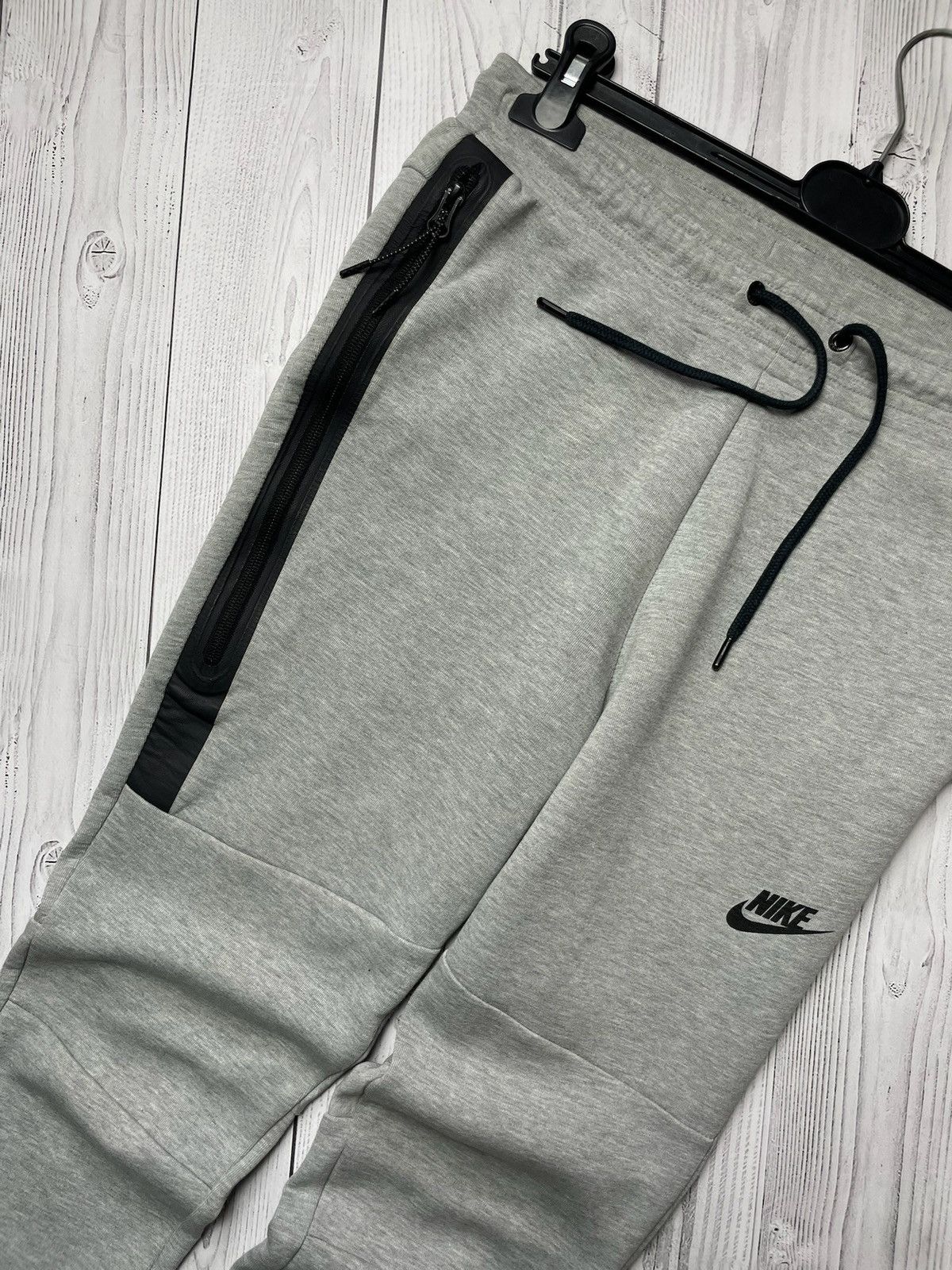 Nike × Vintage Vintage Nike tech fleece joggers drill Y2K grey Size US 28 / EU 44 - 2 Thumbnail