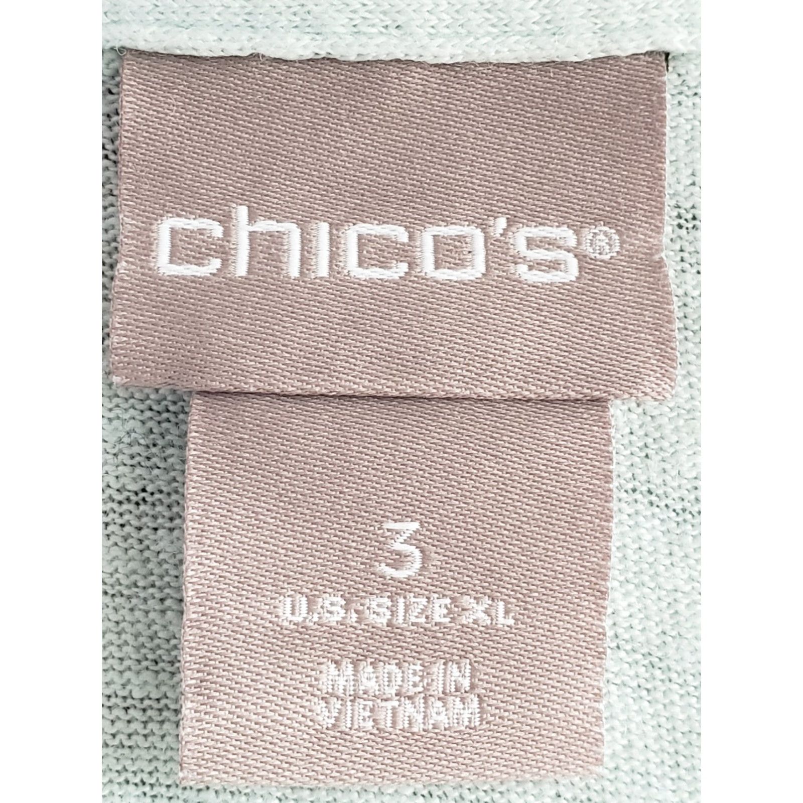 Vintage VINTAGE Chico’s Pullover Top Shirt Women 3XL Light Blue 3/4 Sleeve V-Neck 100% Linen Pockets Size XL / US 12-14 / IT 48-50 - 3 Thumbnail