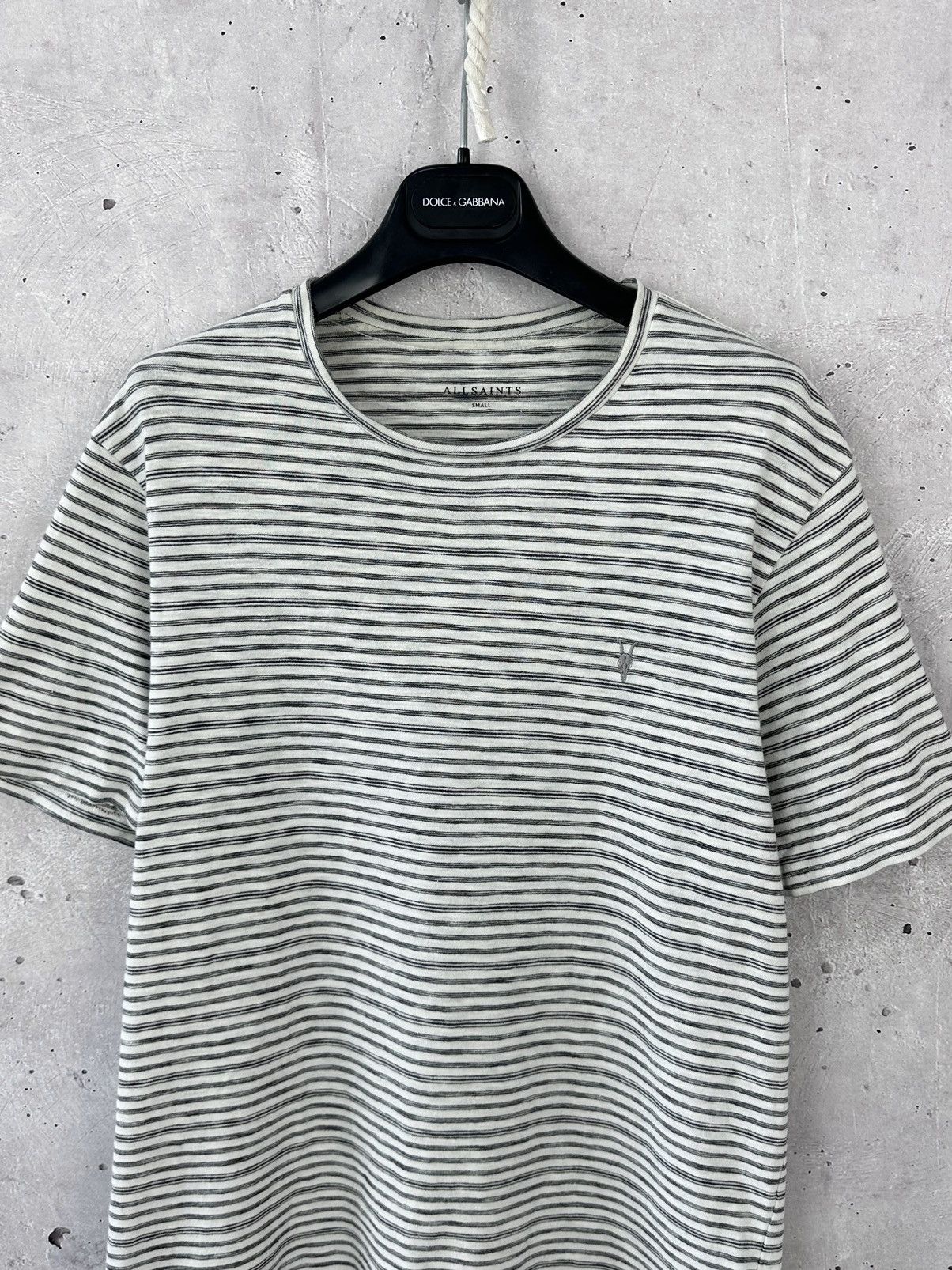 Allsaints × Vintage AllSaints Tonic San Stripped Short Sleeve T-shirt Size US S / EU 44-46 / 1 - 2 Thumbnail