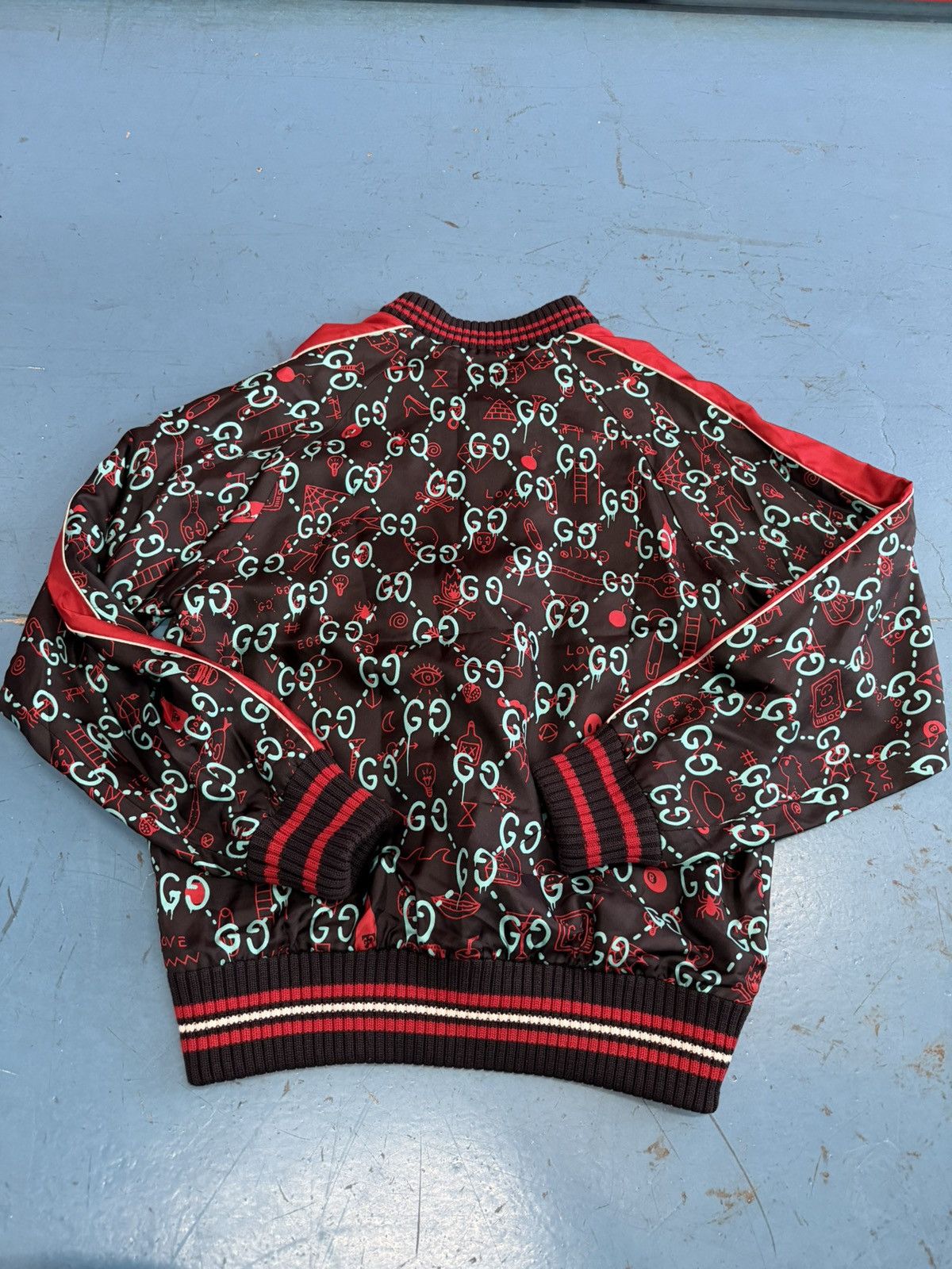 Gucci GUCCI GHOST SILK BLACK BOMBER Size US L / EU 52-54 / 3 - 2 Thumbnail