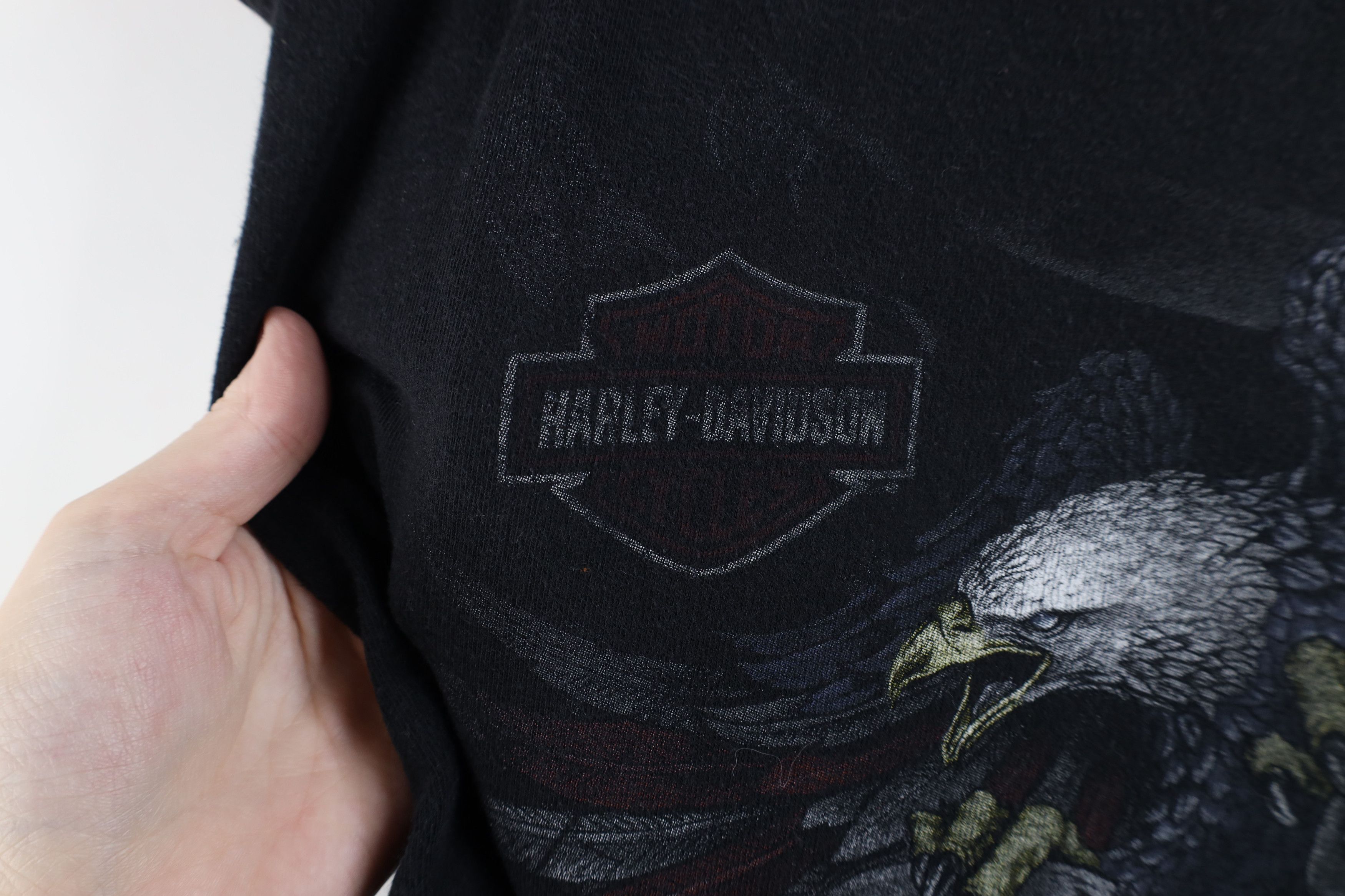 Harley Davidson × Vintage Vintage Y2K Harley Davidson Skull Flag Sleeveless T-Shirt Size US L / EU 52-54 / 3 - 7 Thumbnail