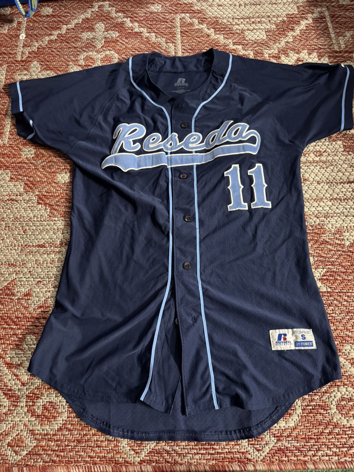 NCAA Reseda Baseball Jersey Navy Baby Blue CPF NCCA SZ S Size US S / EU 44-46 / 1 - 1 Thumbnail