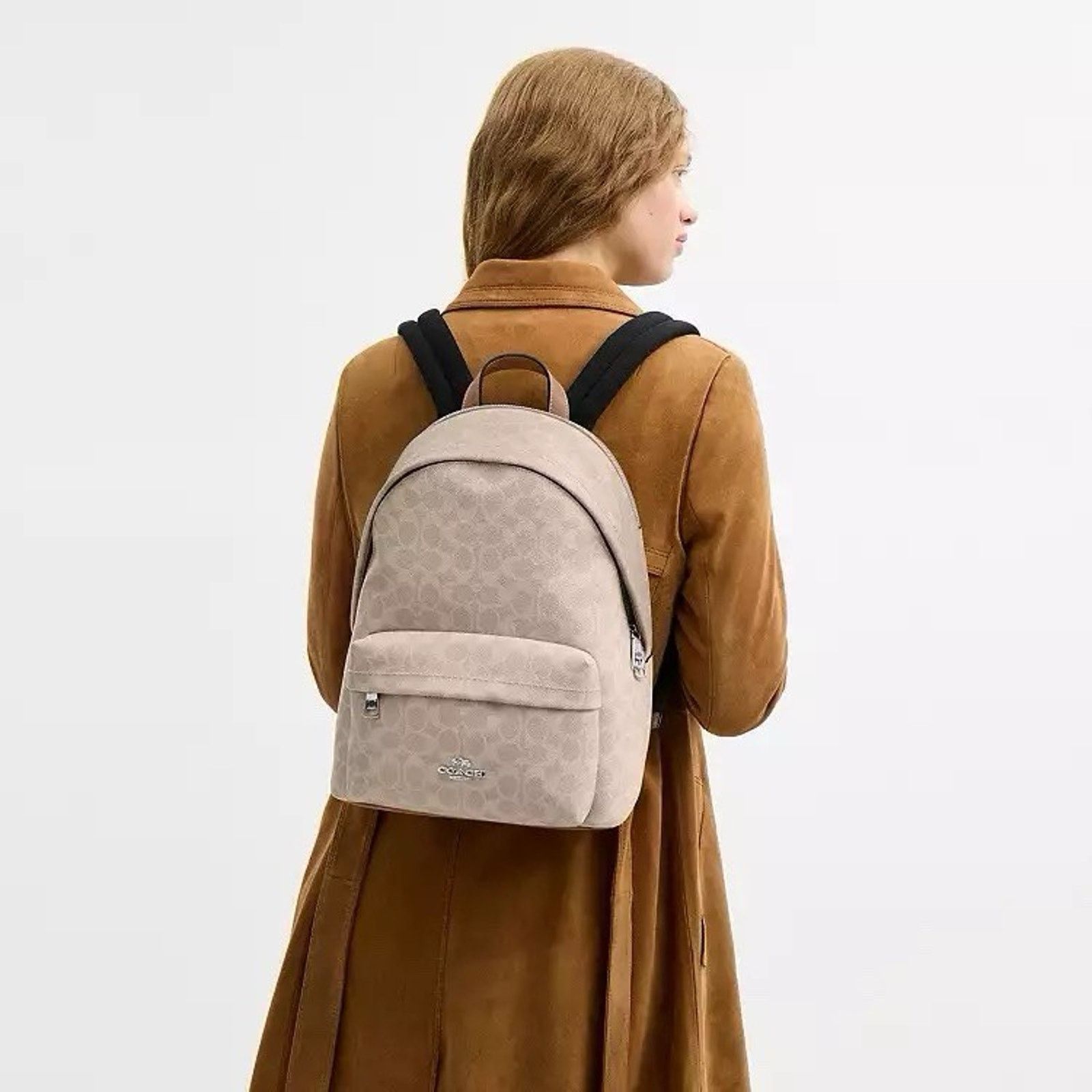 Coach NWT Coach Taylor Small Backpack CDW76 Silver/Sand/Taupe Size ONE SIZE - 8 Thumbnail