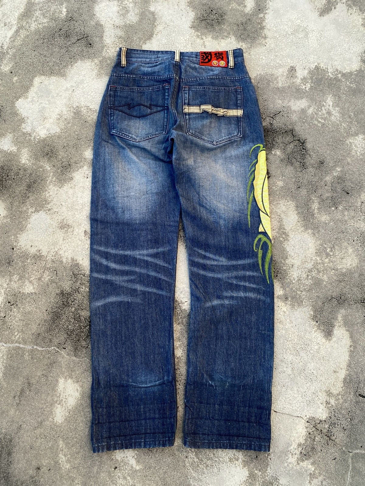 Japanese Brand Vintage Sukajan Jeans Koi Size US 30 / EU 46 - 7 Thumbnail