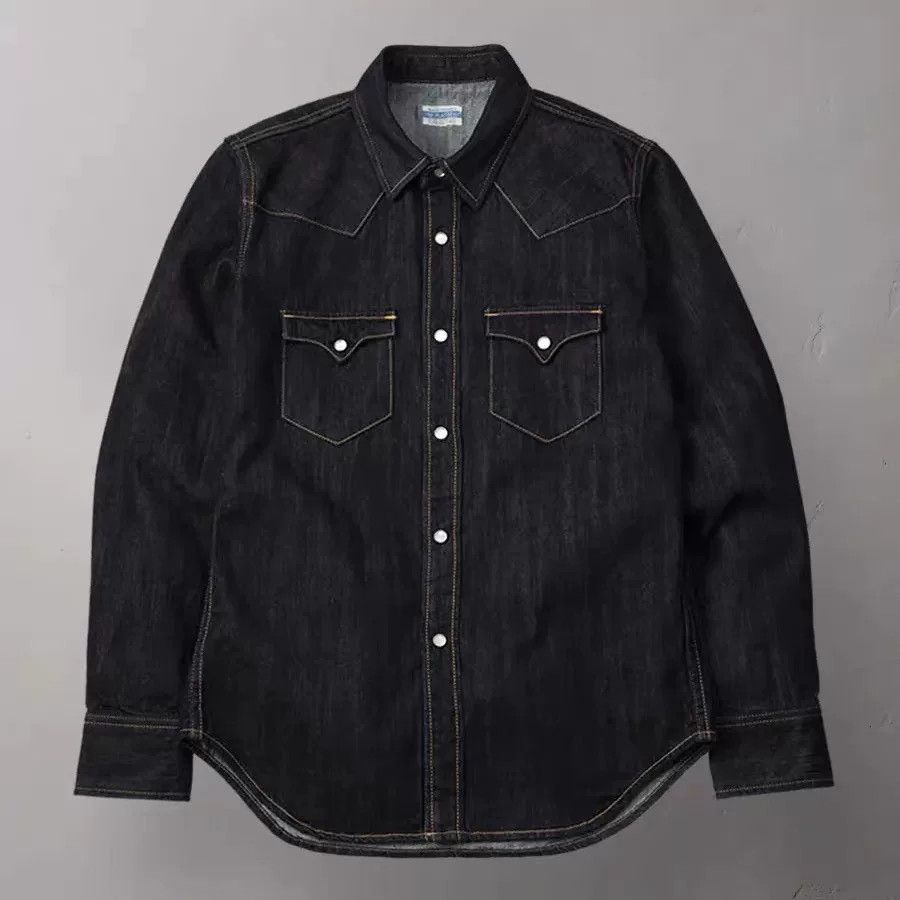 The Flat Head The Flat Head Classic Western Denim Shirt Size US S / EU 44-46 / 1 - 1 Thumbnail