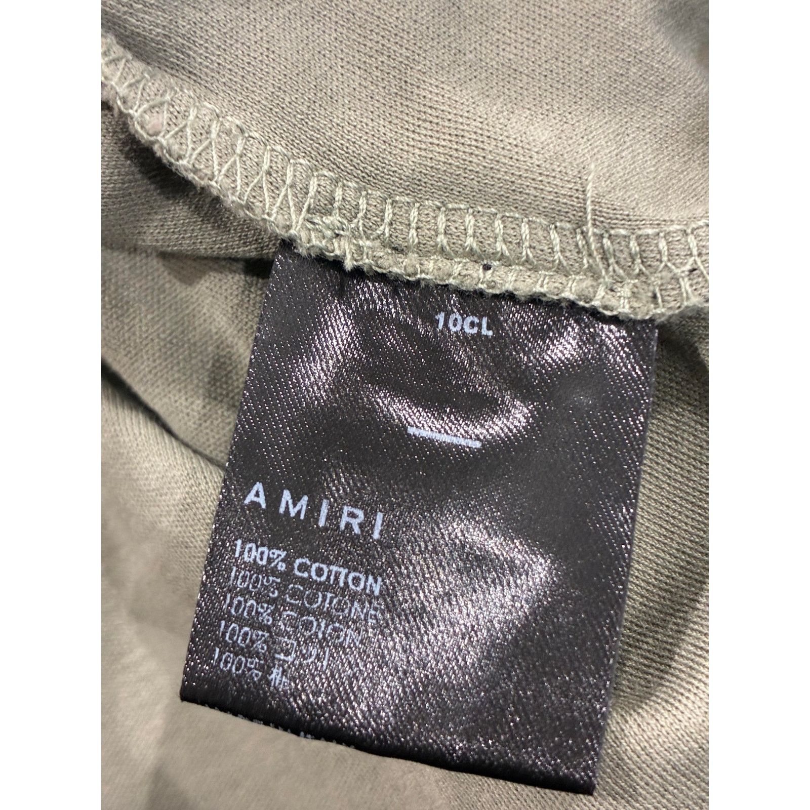 Amiri Amiri Olive & Black Cropped Tee Size US XL / EU 56 / 4 - 3 Thumbnail