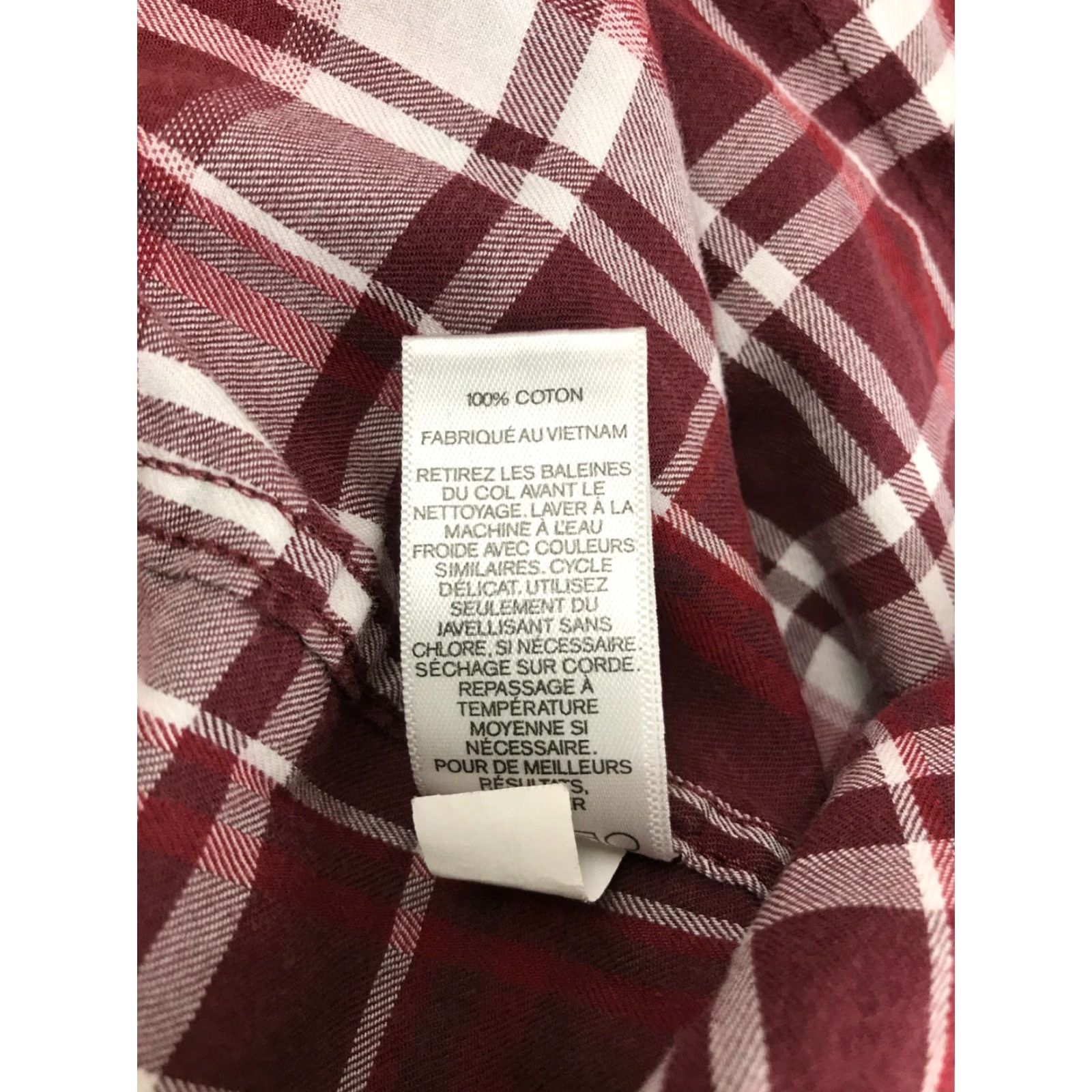 Express Express Shirt Men's L Red Plaid Button-Up Long Sleeve Size US L / EU 52-54 / 3 - 6 Thumbnail