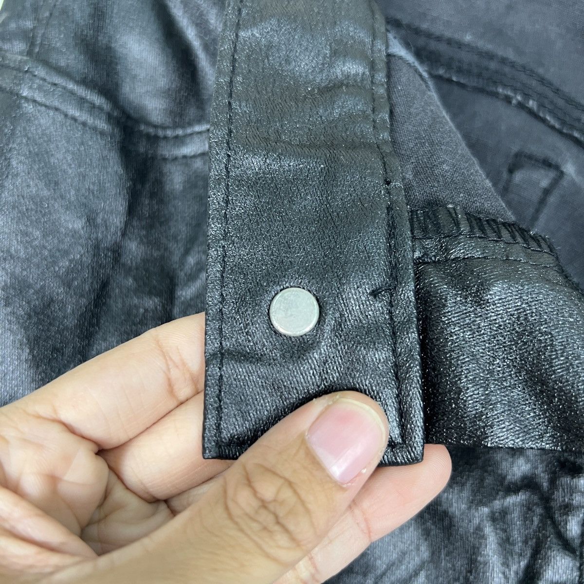 Blue Blue Japan 🔥 BLUE WAY COATED JEANS MADE IN JAPAN Size US 32 / EU 48 - 15 Thumbnail