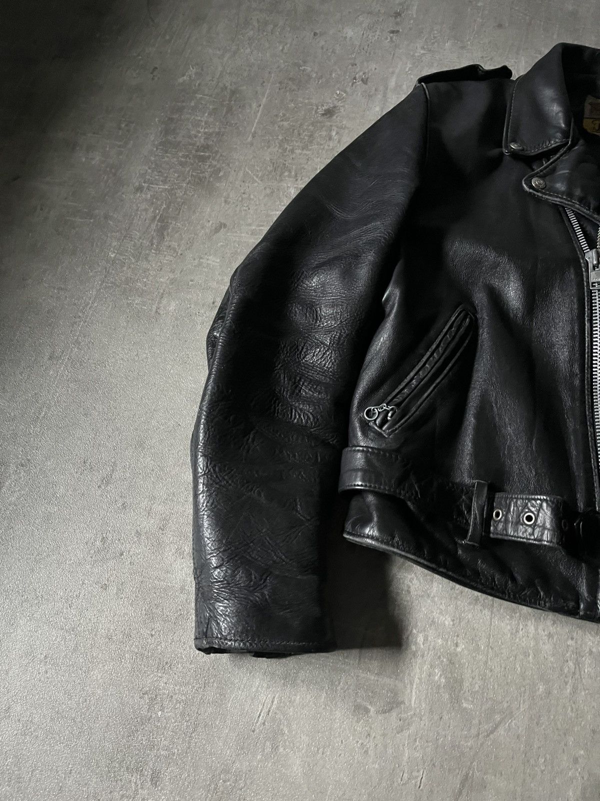 Schott Vintage Schott perfecto ramones leather jacket black Size US S / EU 44-46 / 1 - 2 Thumbnail