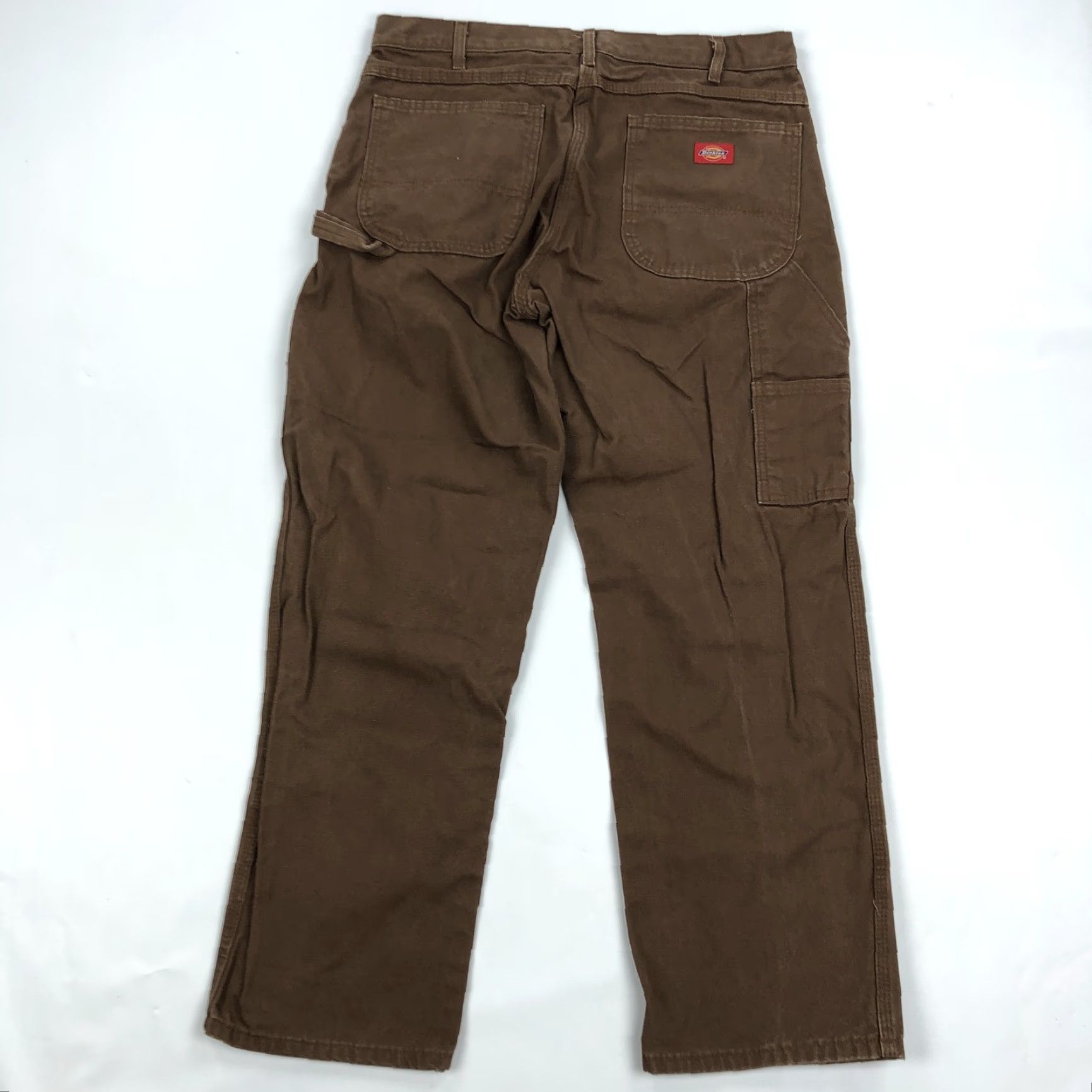 Dickies Dickies Men's Brown Workwear Carpenter Pants 34x30 Cotton Canvas Utility Pockets Size US 34 / EU 50 - 3 Thumbnail