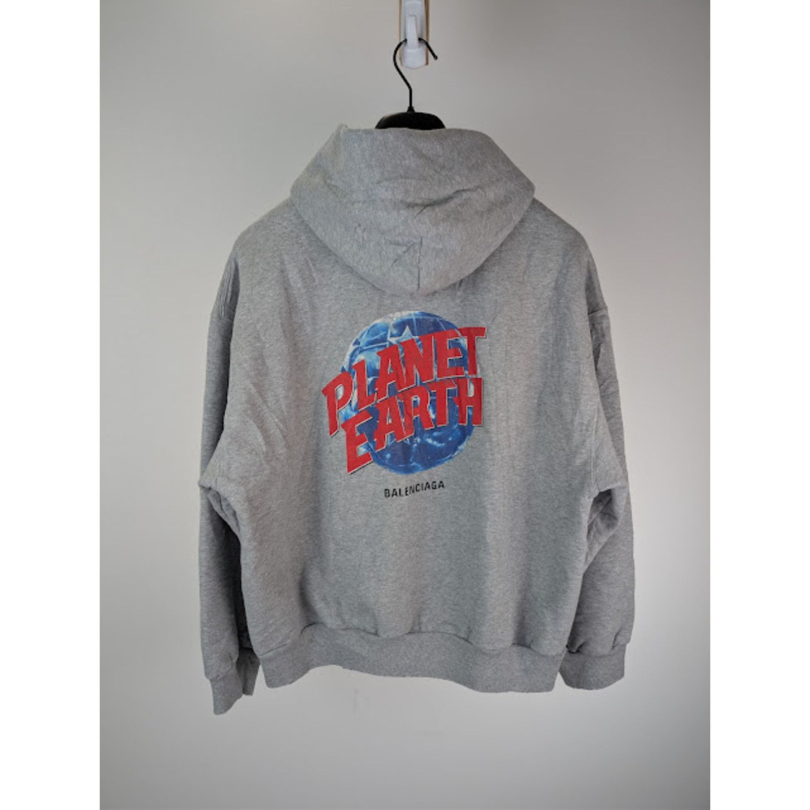 Balenciaga Balenciaga Skater Zip-up Hoodie Medium Fit in Gray