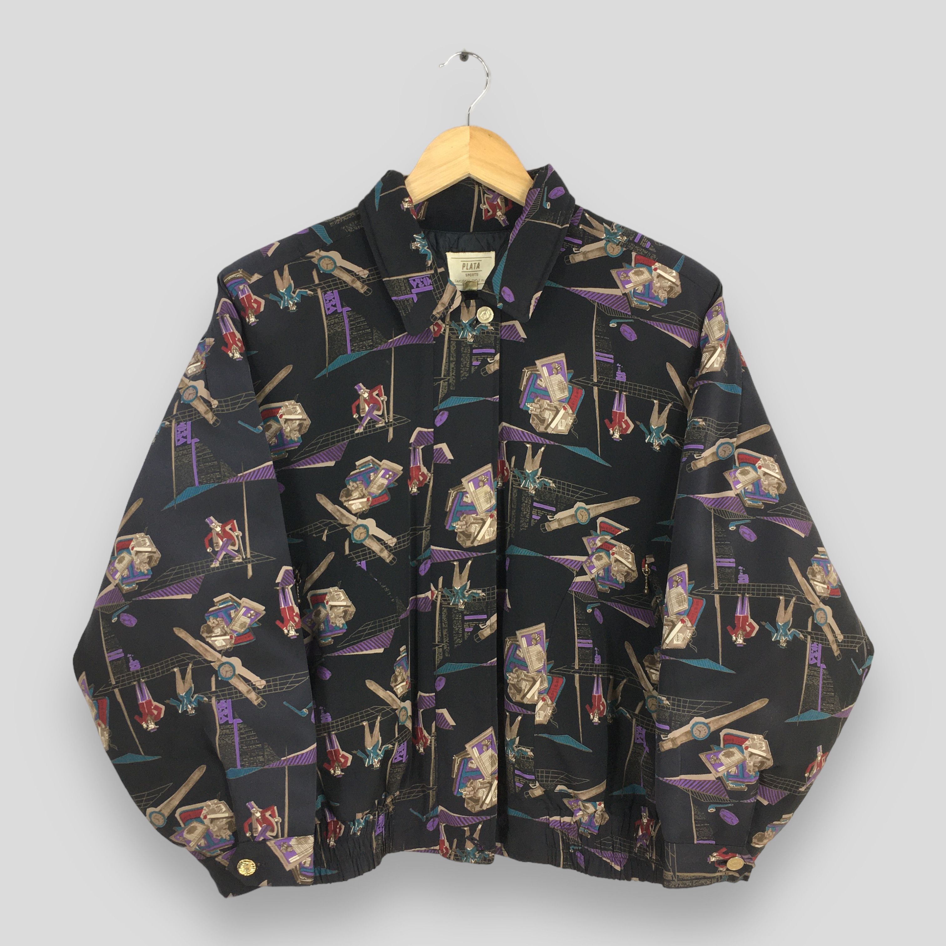 Other 90s Sportswear Pop Art Retro Black Light Jacket Medium Size US M / EU 48-50 / 2 - 1 Thumbnail