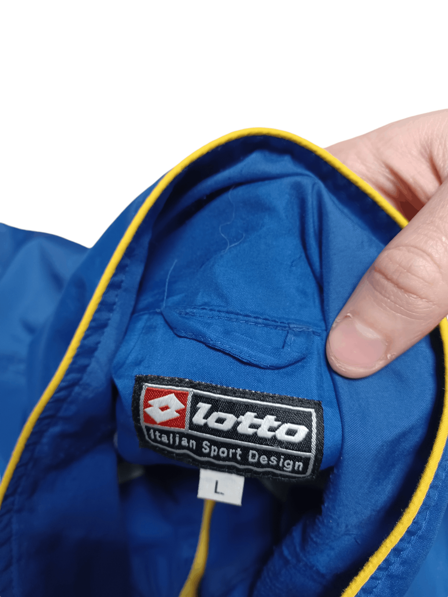 Lotto Sport UKRAINE LOTTO VINTAGE 2004 NYLON SOCCER TRACK JACKET Size US L / EU 52-54 / 3 - 4 Thumbnail