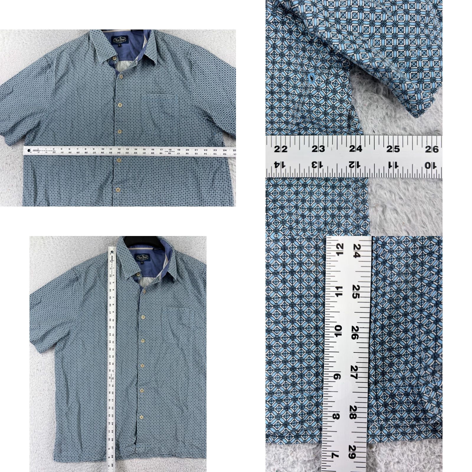 Tommy Bahama Tommy Bahama Shirt Men 2XL XXL Blue Green Stripe Pattern 100% Silk Button Up Shirt Size US XXL / EU 58 / 5 - 8 Thumbnail