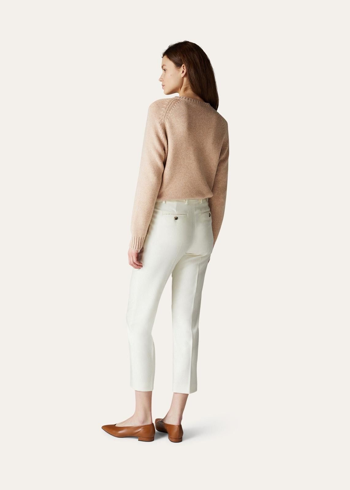 Loro Piana o1srvl11e0824 Parksville Crewneck Sweater in Beige Size M / US 6-8 / IT 42-44 - 4 Thumbnail