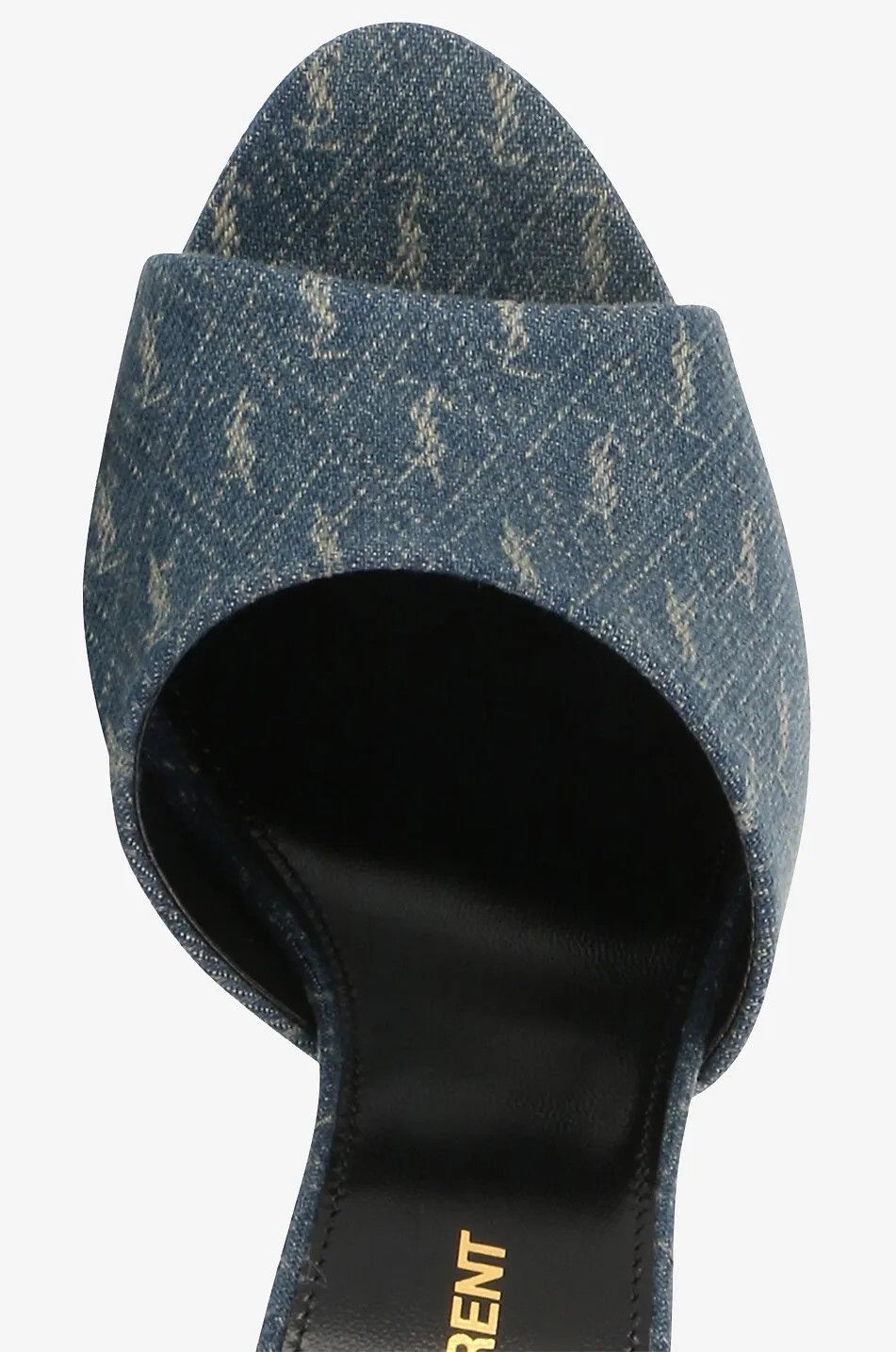 Saint Laurent Paris o1bcso1str1124 La 16 Mules in Medium Blue Size US 11 / IT 41 - 4 Thumbnail
