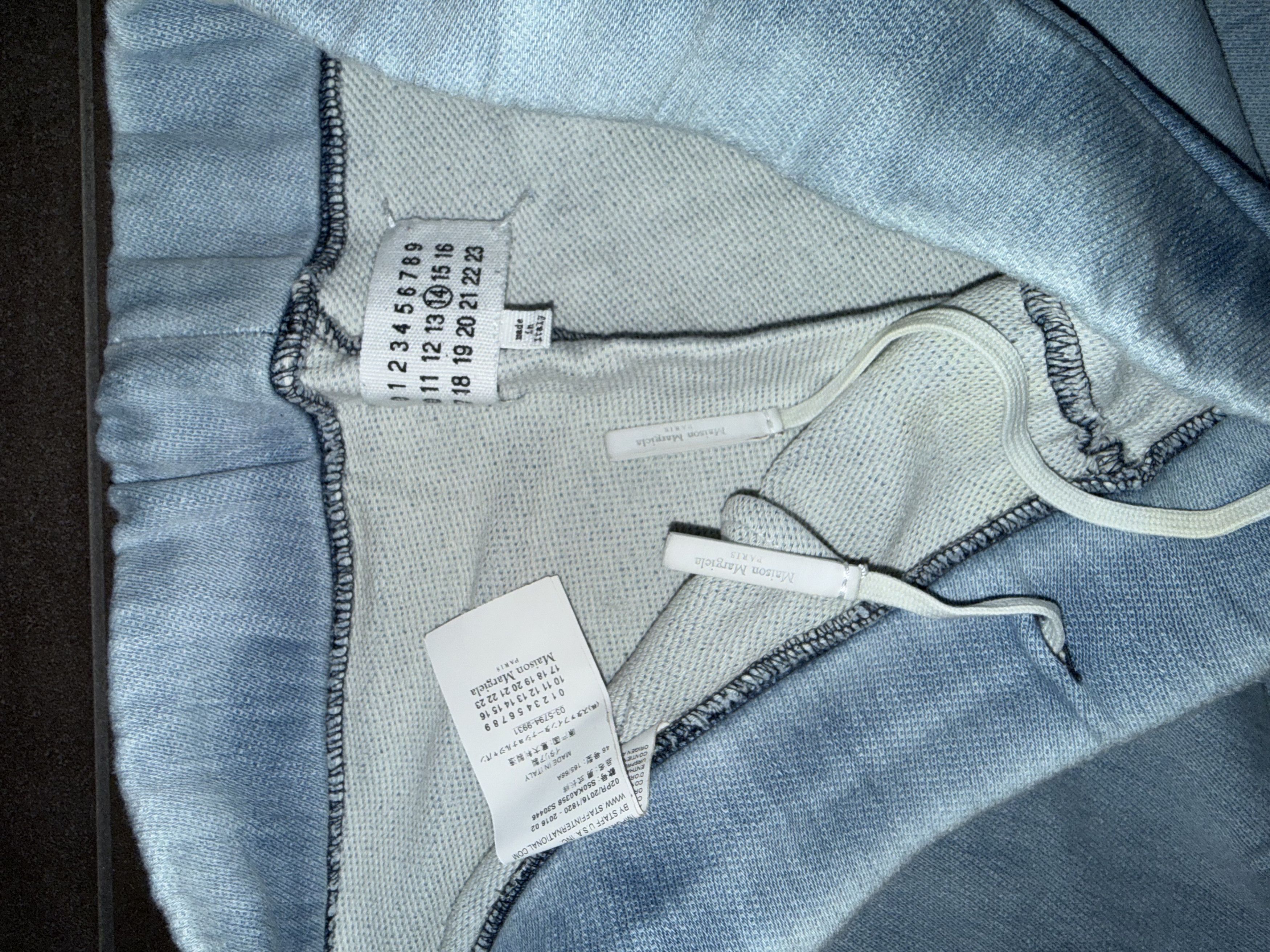 Maison Margiela Brushed Indigo Slim Lounge Pants Size US 31 - 3 Thumbnail