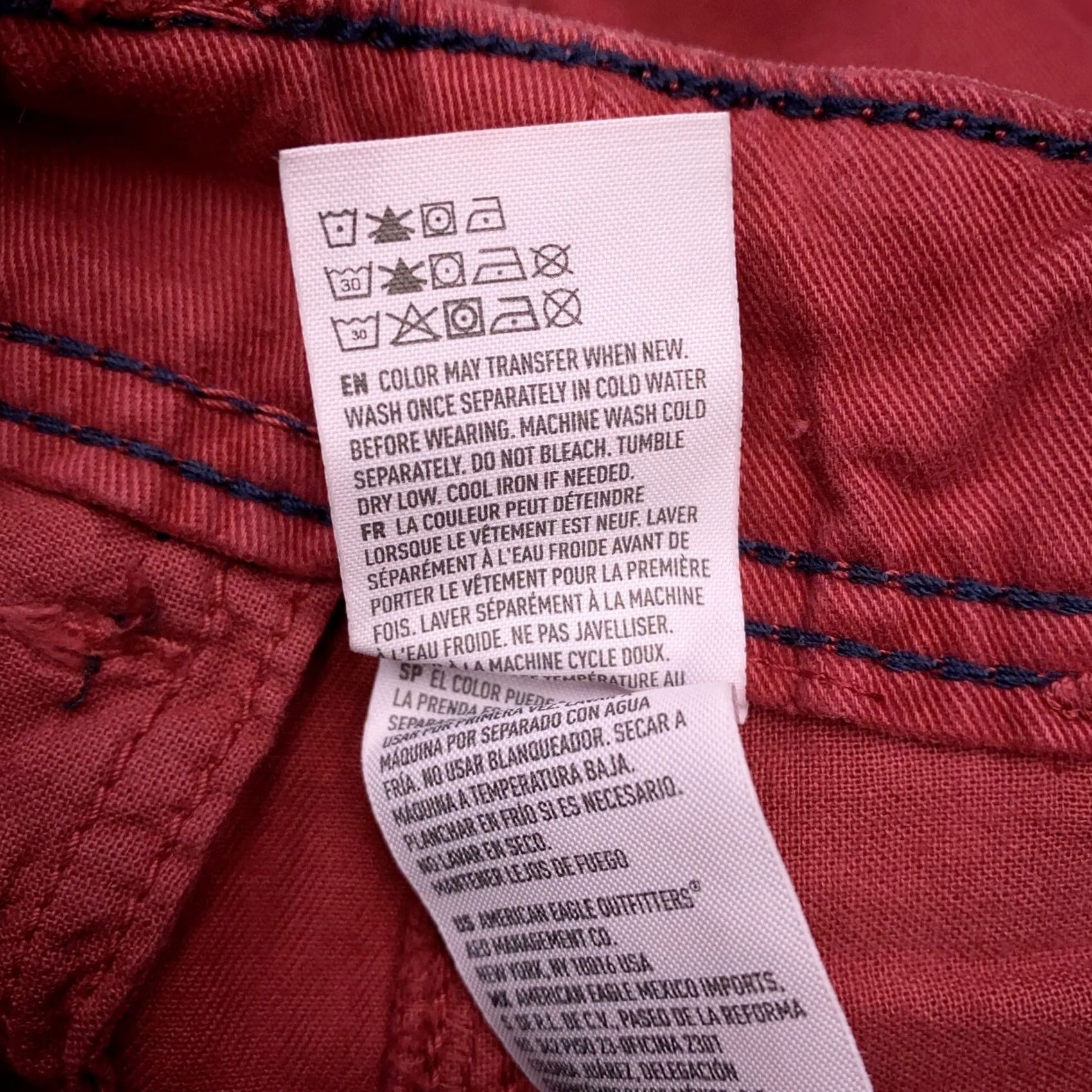 American Eagle Outfitters American Eagle Chino Short Adult 31 Red Mens New Longer Length Size US 31 - 7 Thumbnail