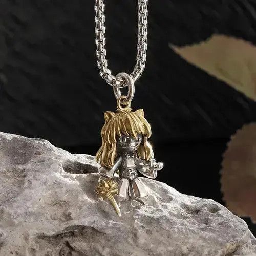 Other Cute Yellow-Haired Little Girl Necklace Size ONE SIZE - 3 Thumbnail