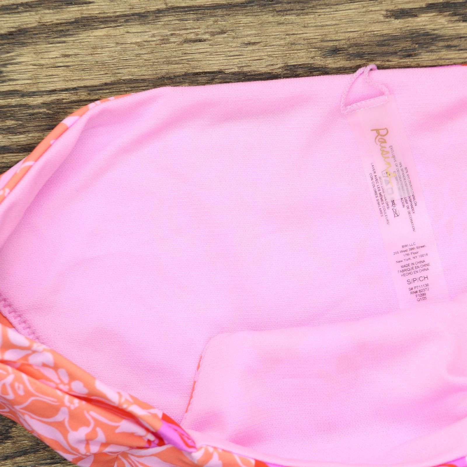 Other Nwt Raisins Ruched-side Bikini Bottoms P711136 Pink Multi S Size ONE SIZE - 4 Thumbnail