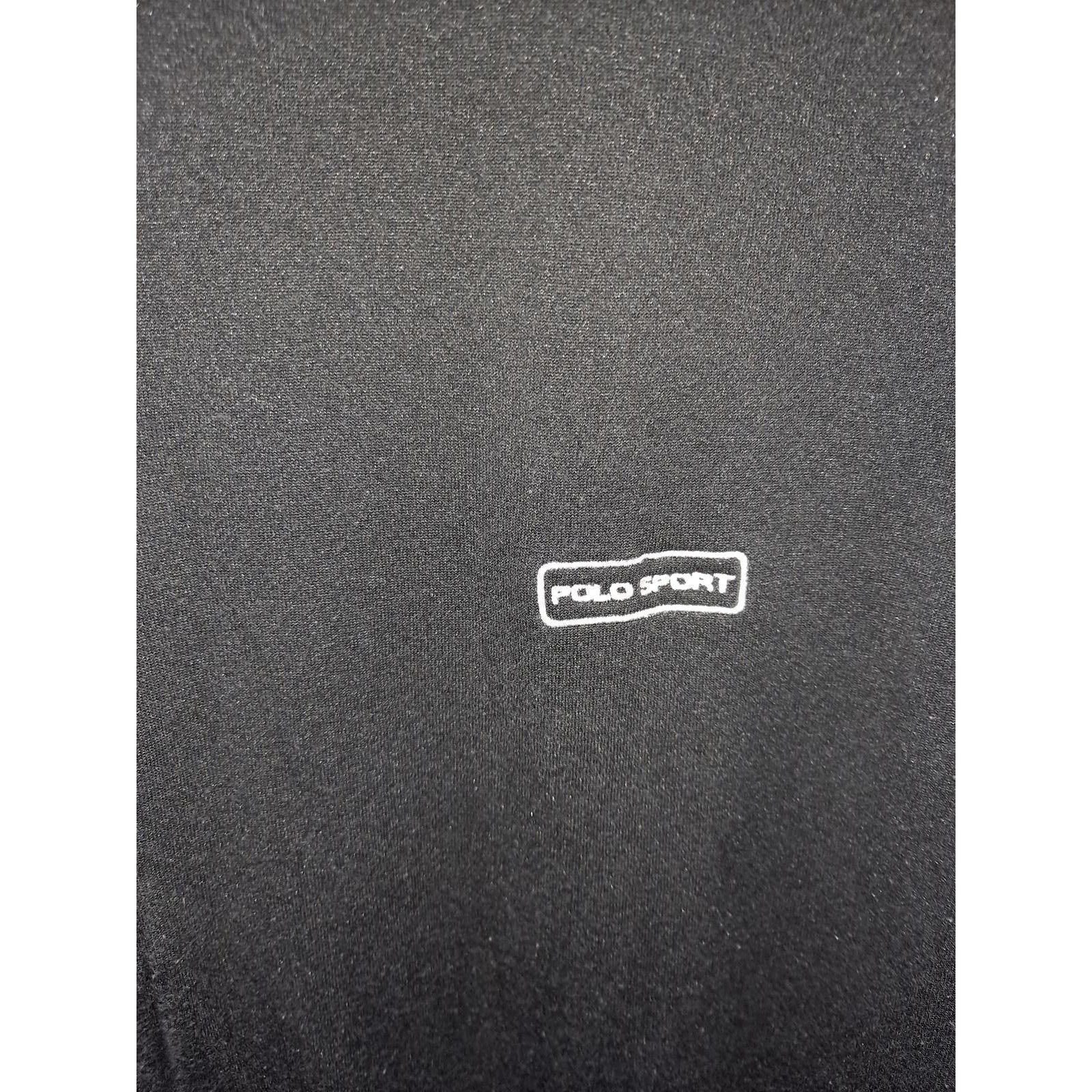 Other Polo Sport Black with White Stripes 100% Cotton Full Zip Ves Size US XL / EU 56 / 4 - 5 Thumbnail