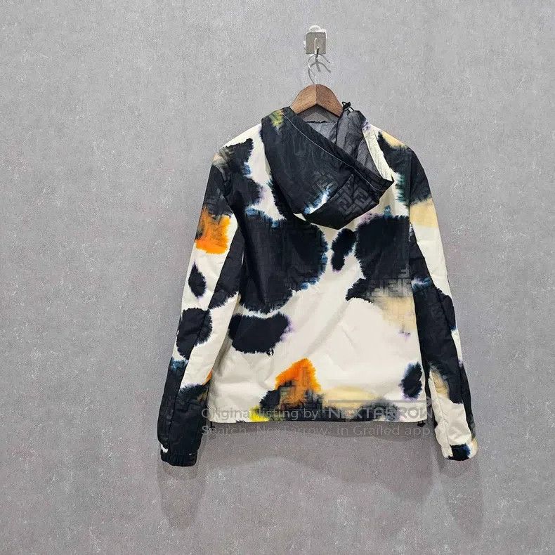 Fendi Fendi Stained ink effect zipper hood jacket Size US S / EU 44-46 / 1 - 2 Thumbnail