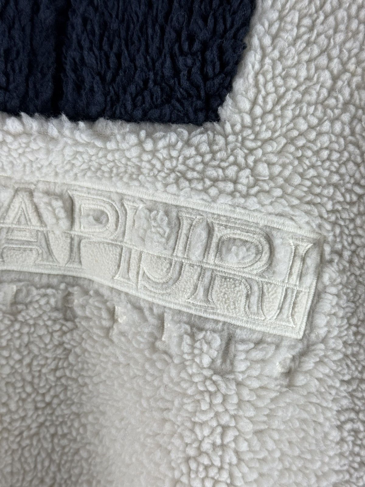 Napapijri Vintage Napapijri Yupic Sherpa Teddy Fleece Pullover Jacket Size US M / EU 48-50 / 2 - 4 Thumbnail
