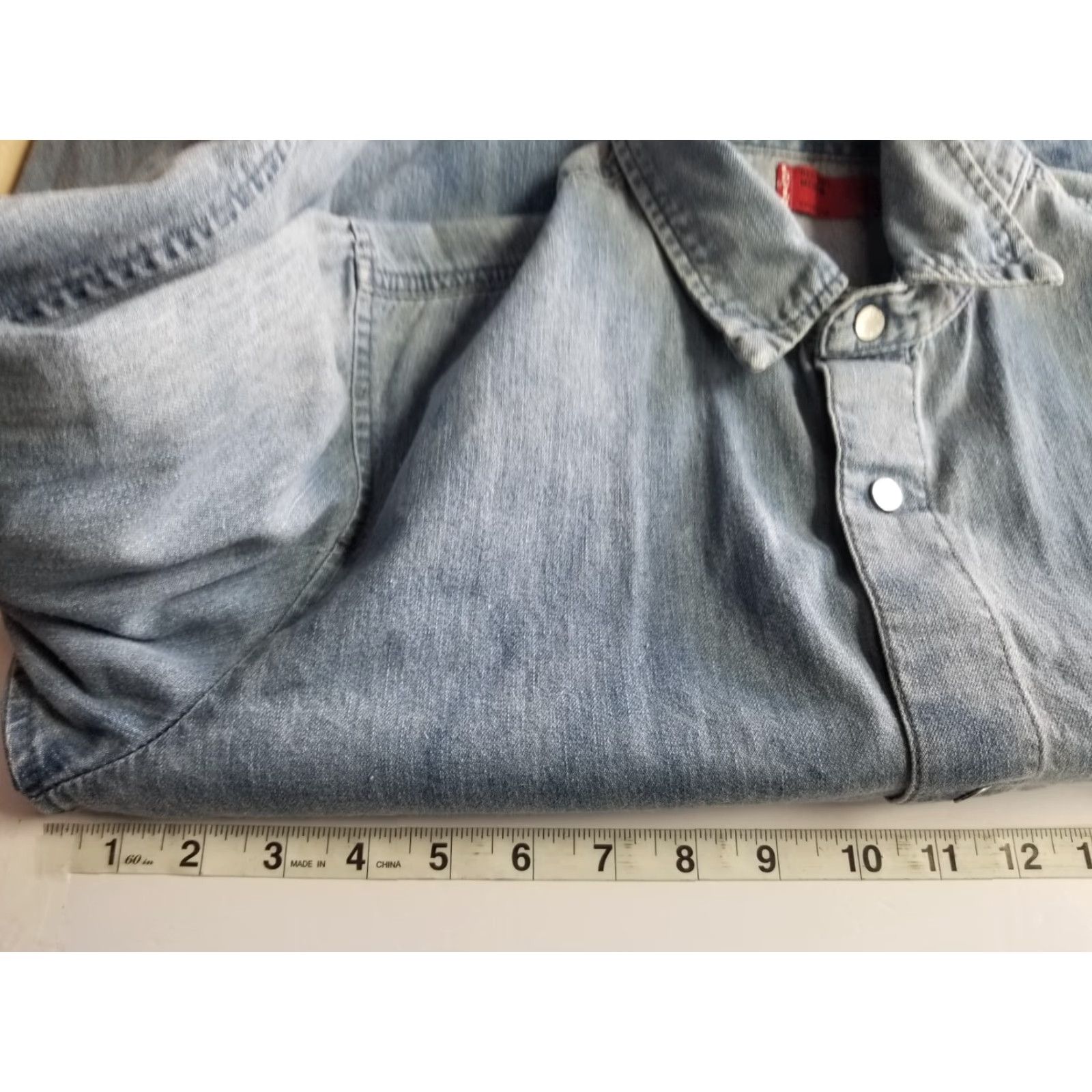 Levi's VINTAGE Levi's Denim Shirt Mens M Long Sleeve Blue Button-Up Collared Pocketed Cowboy Western 90s Casual Workwear Size US M / EU 48-50 / 2 - 3 Thumbnail