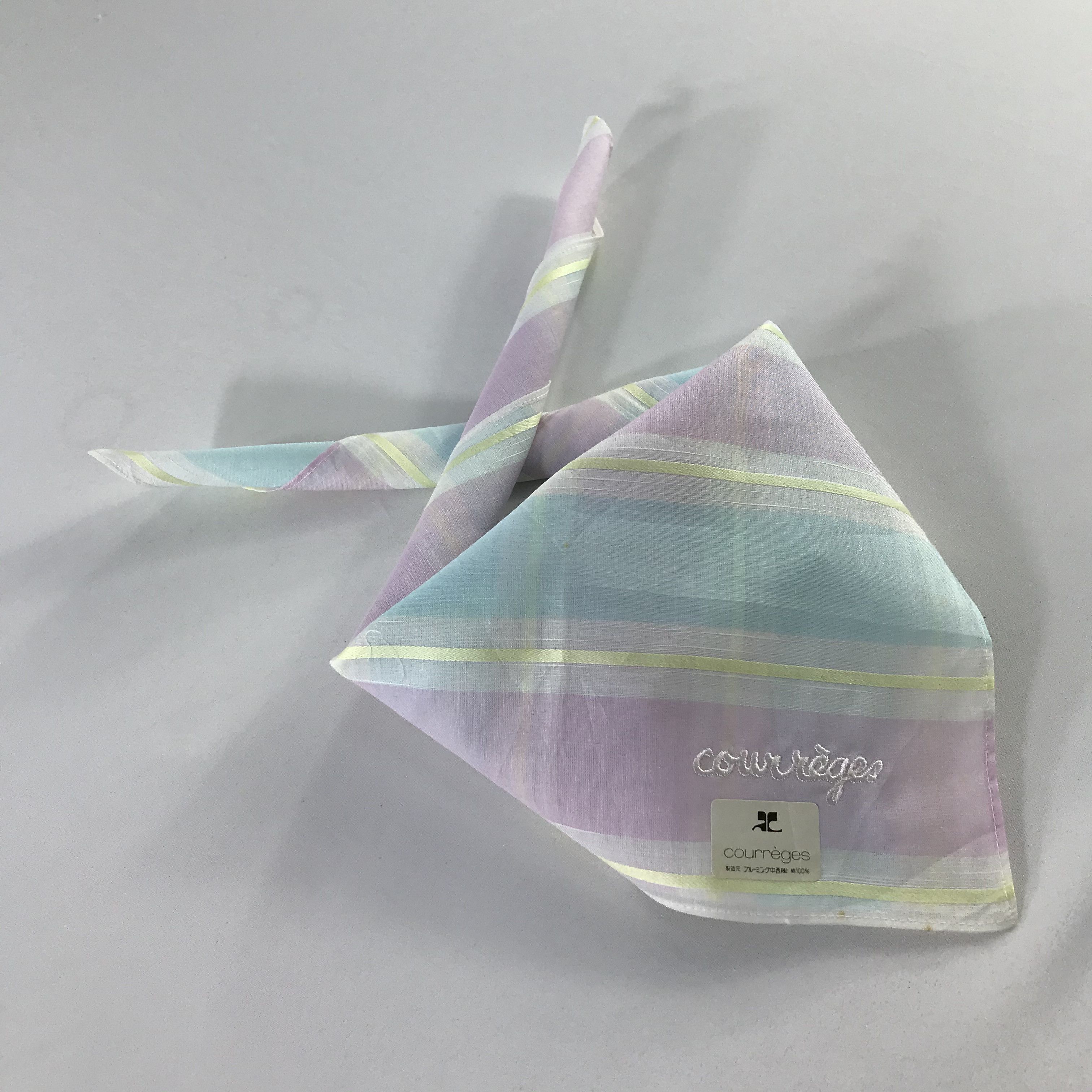 Courreges × Vintage Courreges Bandana / Handkerchief / Neckerchief - S799 Size ONE SIZE - 4 Thumbnail
