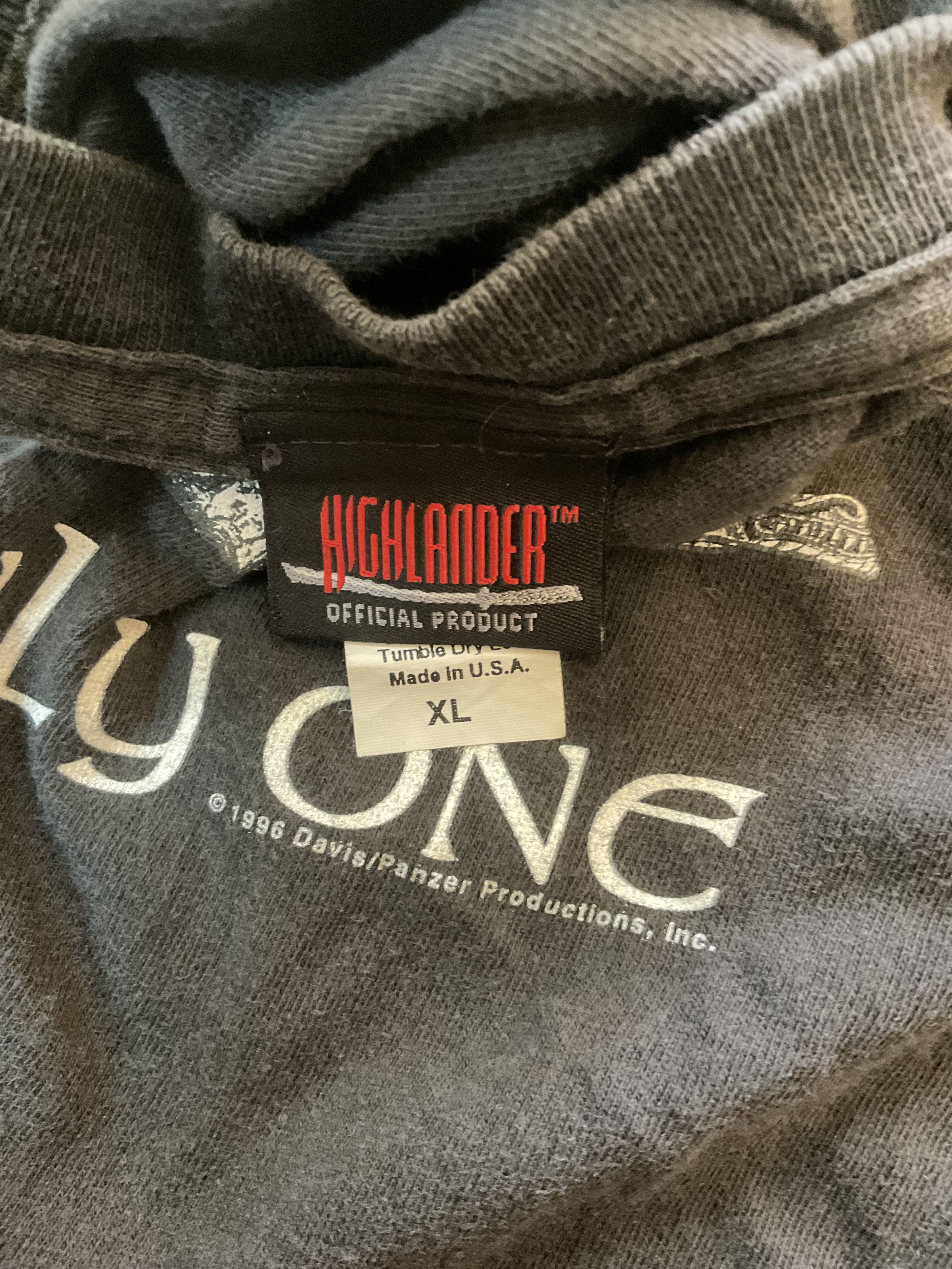 Vintage Vintage 1996 Highlander Swords Movie TV Promo T-Shirt Size US XXL / EU 58 / 5 - 5 Thumbnail