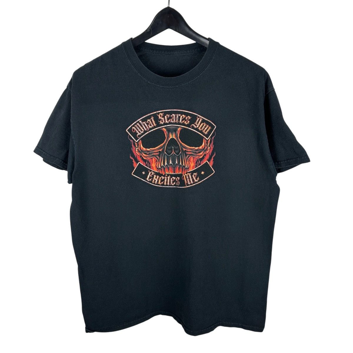 Vintage Vintage Y2K What Scares You Excited Me Grunge Shirt Size US L / EU 52-54 / 3 - 1 Thumbnail