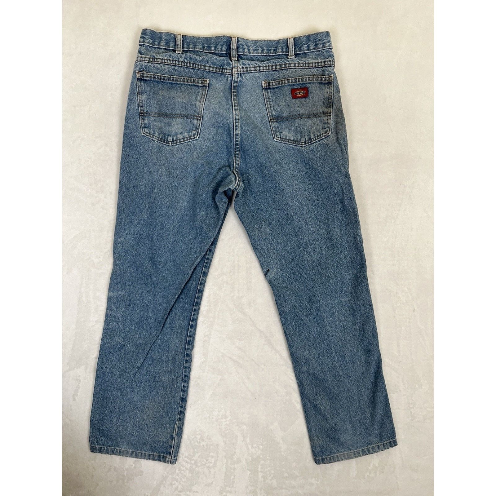 Dickies Vintage Dickies Blue Denim Jeans Size 36x32 Straight Leg Wor Size US 36 / EU 52 - 12 Thumbnail