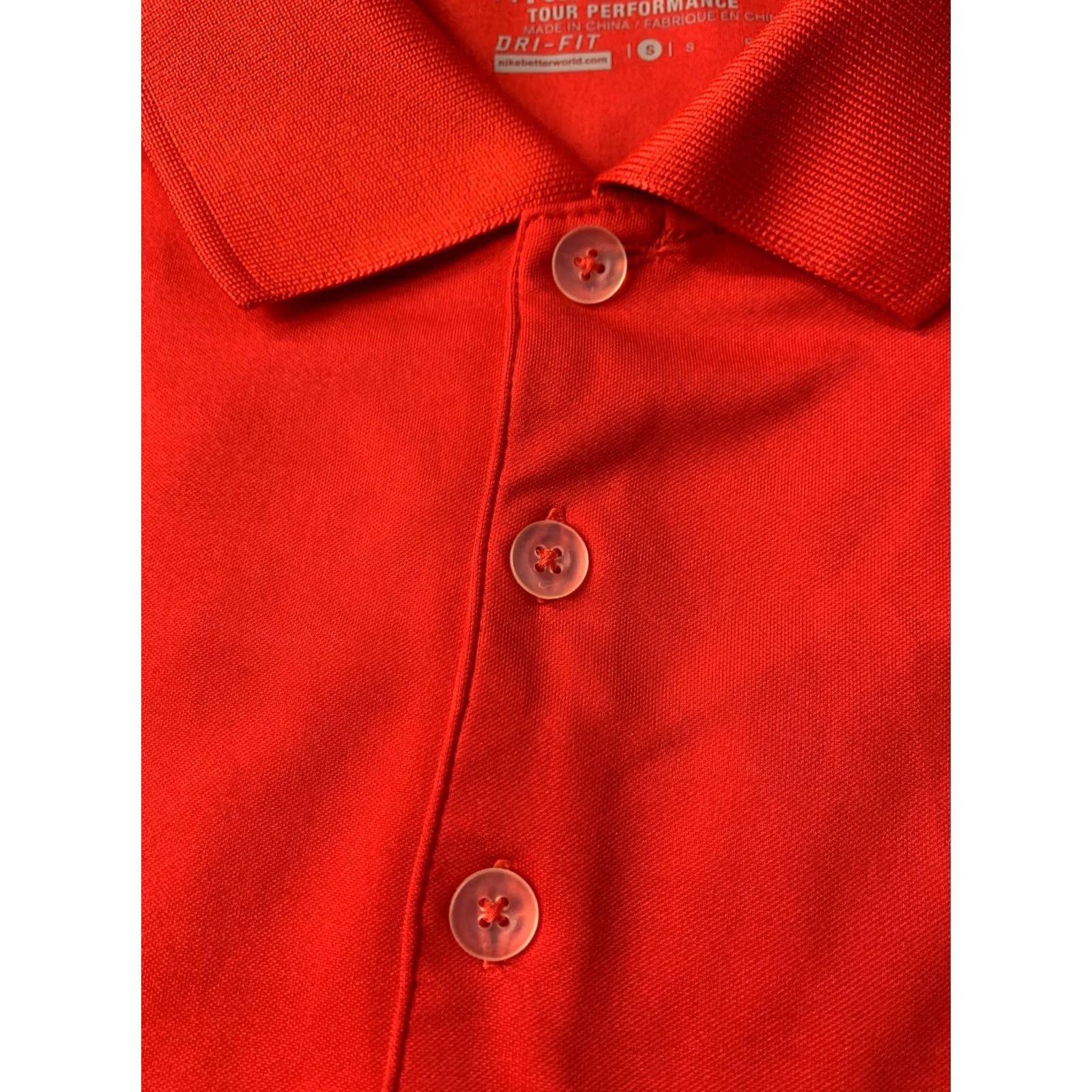 Nike NIKE GOLF DRI-FIT 2015 MEN POLO SHIRT JERSEY RED XS S M L - Adult Regular Size Fitted Short Sleeve Polo Nike Golf Tout Performance Dri-Fit Shirt Size US L / EU 52-54 / 3 - 5 Thumbnail