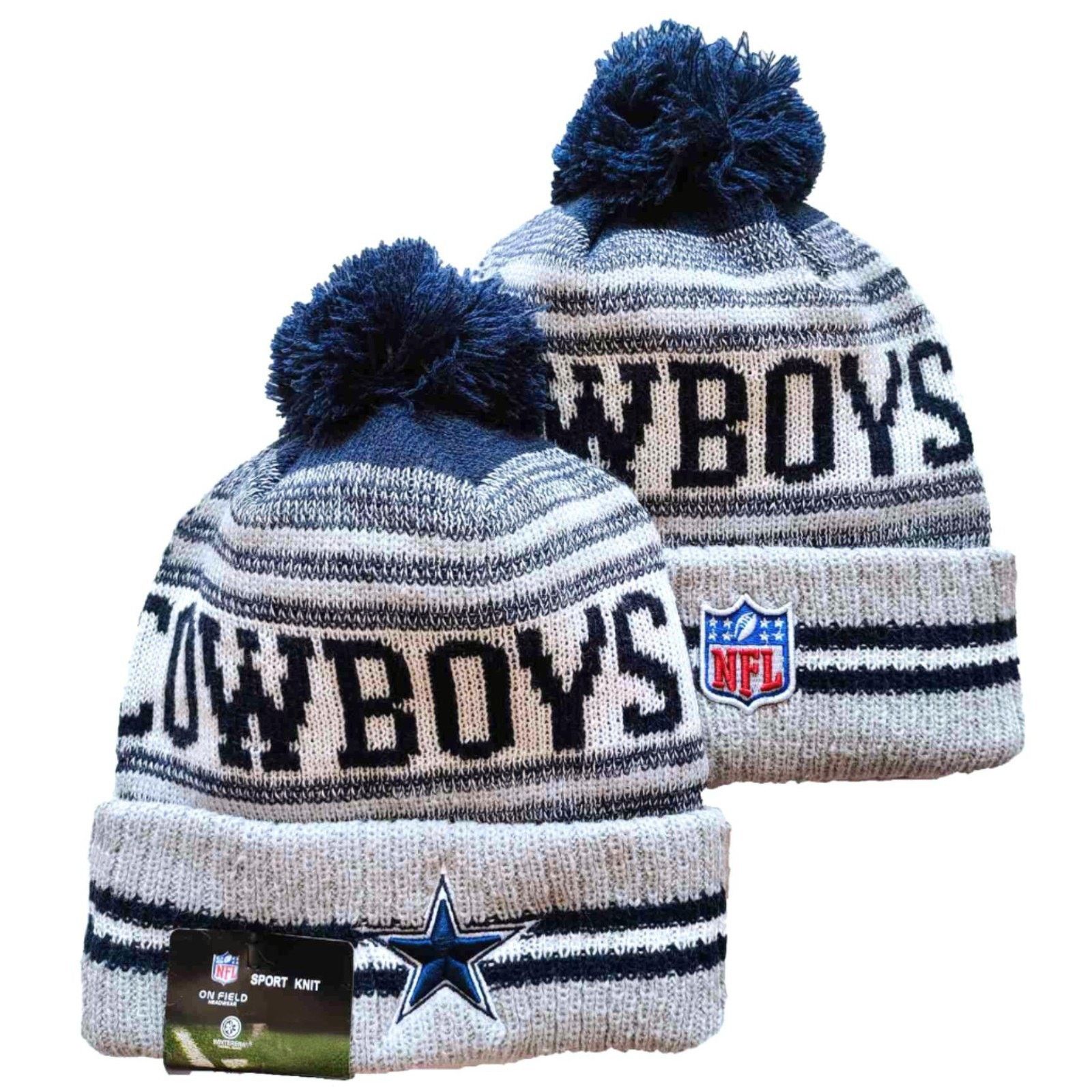 Other NWT Dallas Cowboys Sports Knit Pom Beanie Fleece Lining OSFA Size ONE SIZE - 1 Thumbnail