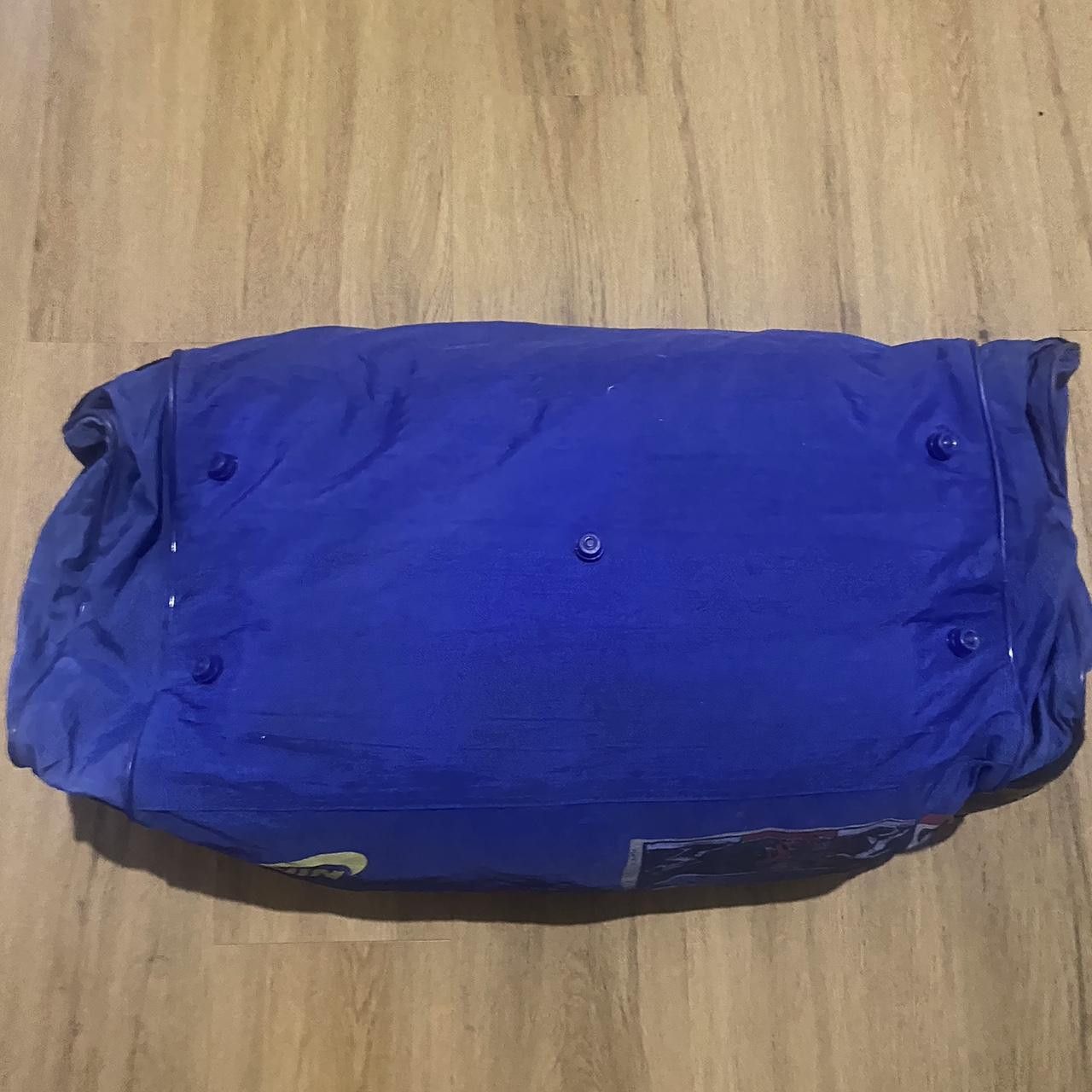 Nike 90s Vintage Nike blue and green duffel big bag nike Size ONE SIZE - 8 Thumbnail