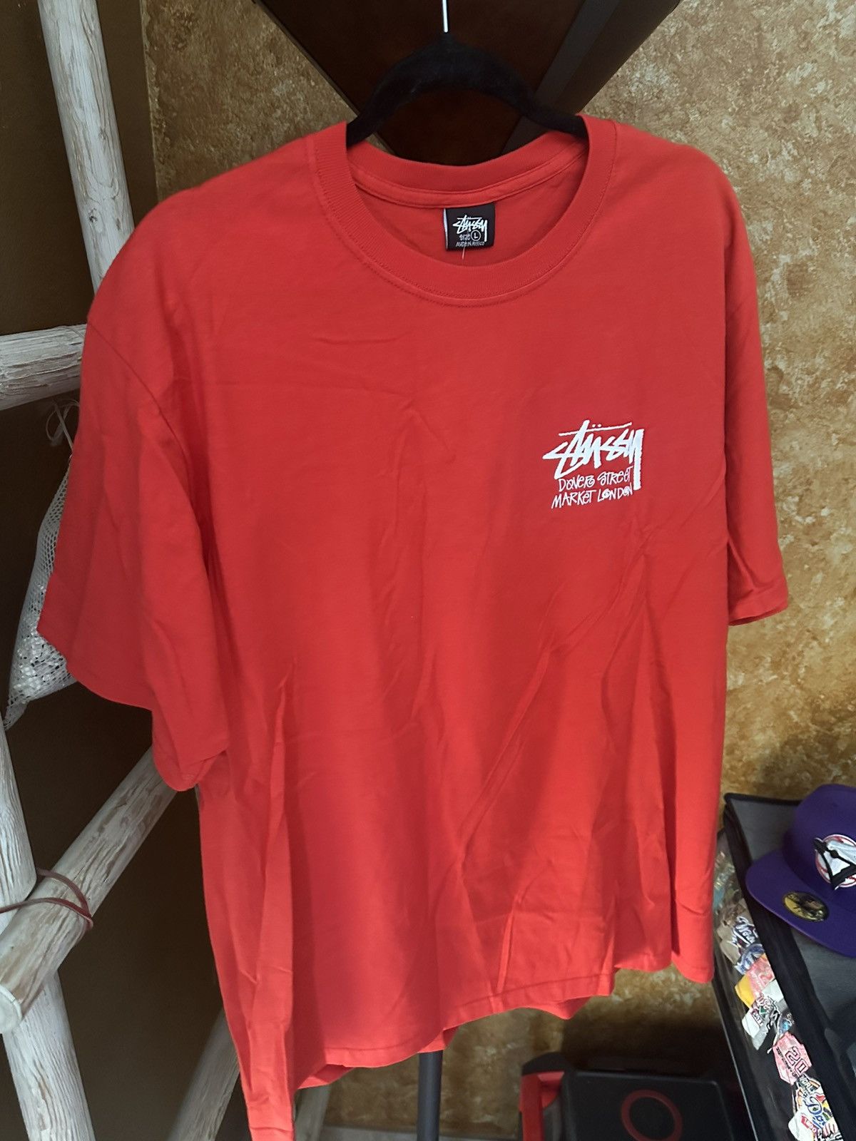 Stussy Stussy World Tour T shirt bright red Size US L / EU 52-54 / 3 - 1 Thumbnail