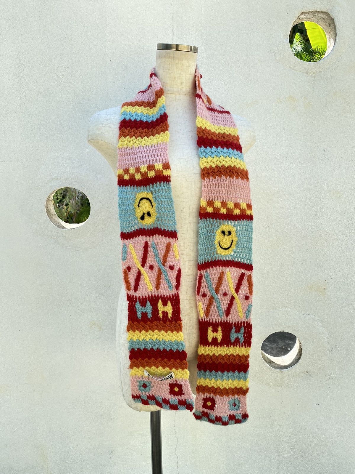 Hysteric Glamour Hysteric Mini Colorful Floral Knit Scarf Size ONE SIZE - 24 Thumbnail