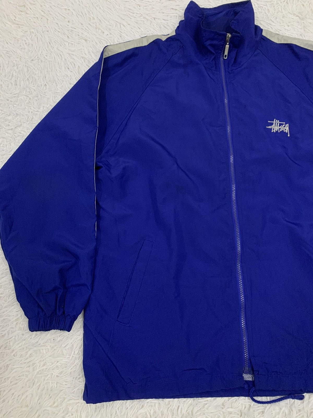 Stussy Vintage 90s Stussy Jacket Side Shoulder Tape Size US L / EU 52-54 / 3 - 4 Thumbnail