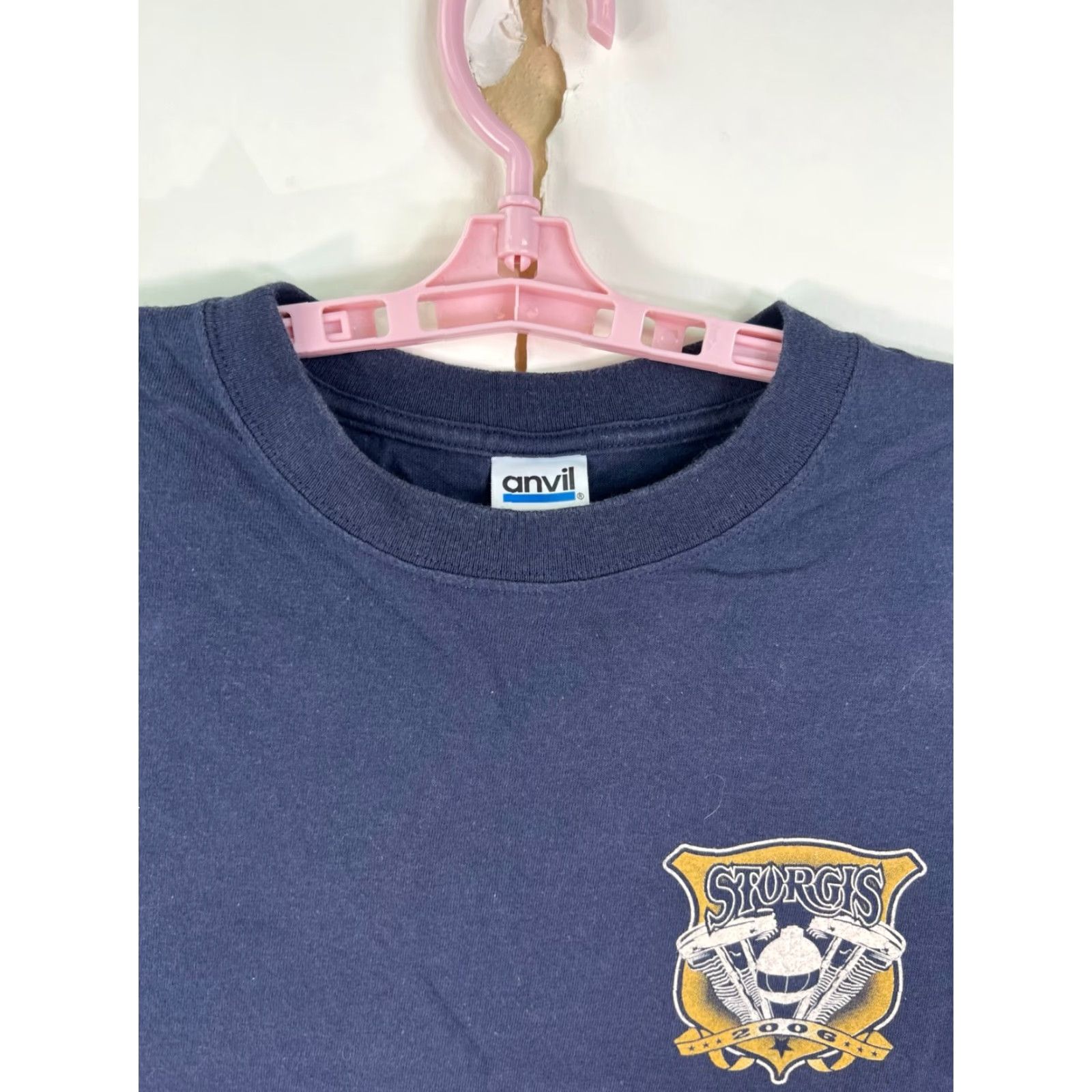 Anvil Harley-Davidson Sturgis 2006 66th Rally Shirt Mens L Blue 2 Sided Graphic Size US L / EU 52-54 / 3 - 4 Thumbnail
