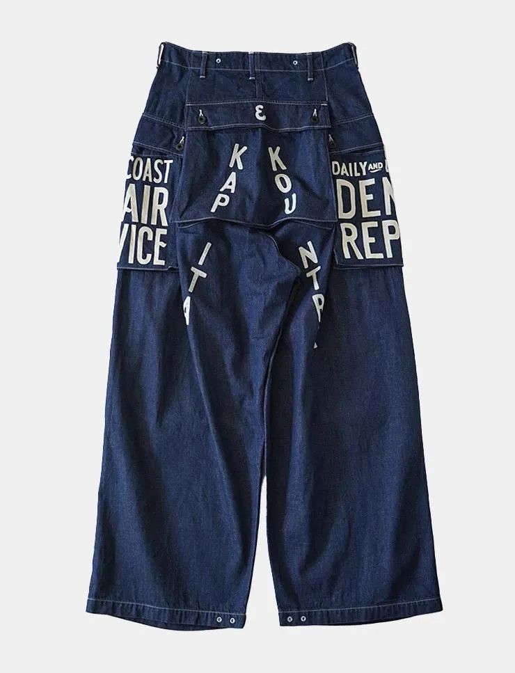 Kapital Kapital 11.5oz Denim Jumbo Monkey Pants Size US 34 / EU 50 - 2 Thumbnail