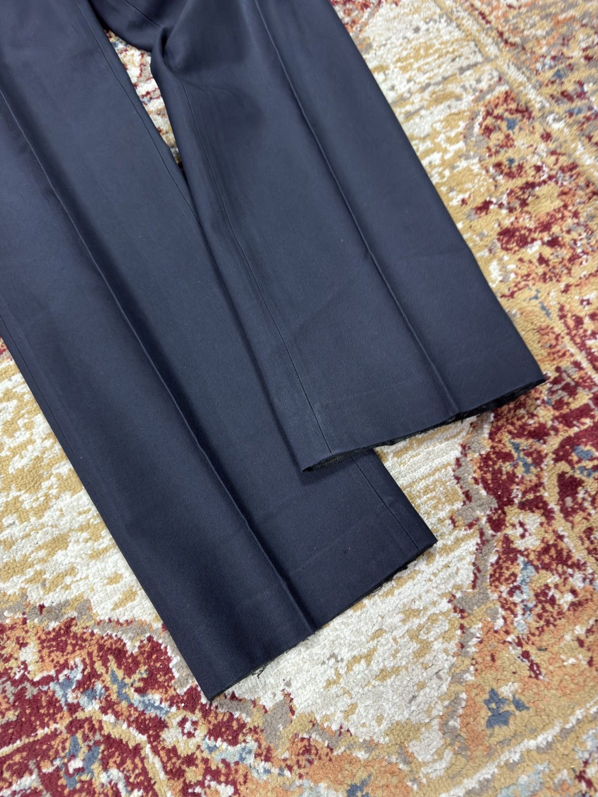 Vintage Vintage Suit Pants Wool Blend Striped Wide Leg Baggy Formal Size US 36 / EU 52 - 2 Thumbnail