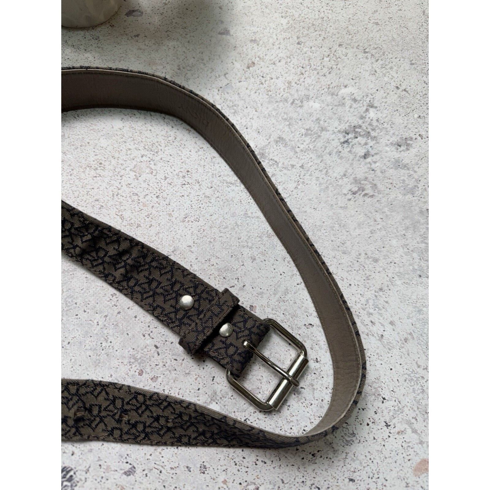DKNY DKNY Monogram Logo Brown Belt Size S Size ONE SIZE - 3 Thumbnail