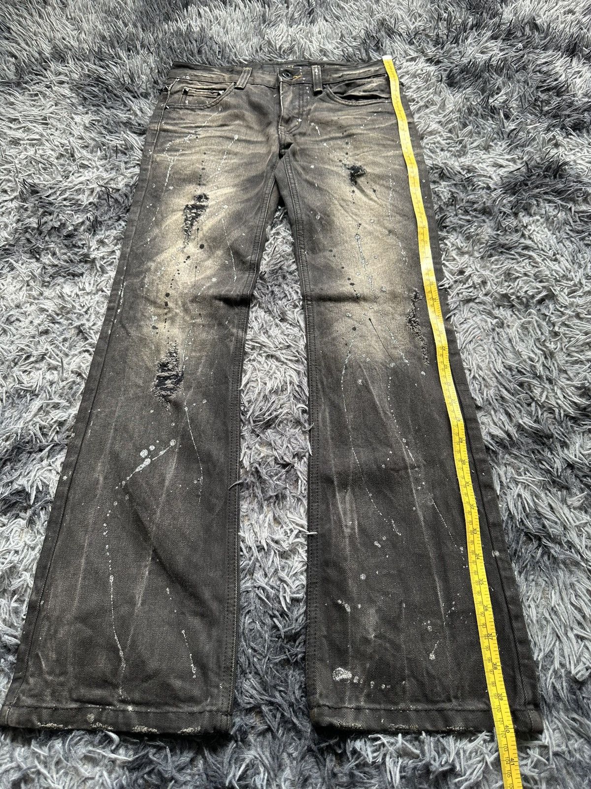 Yasuyuki Ishii 00’s LAGUST dusty studded gothic denim jeans Size US 30 / EU 46 - 21 Thumbnail