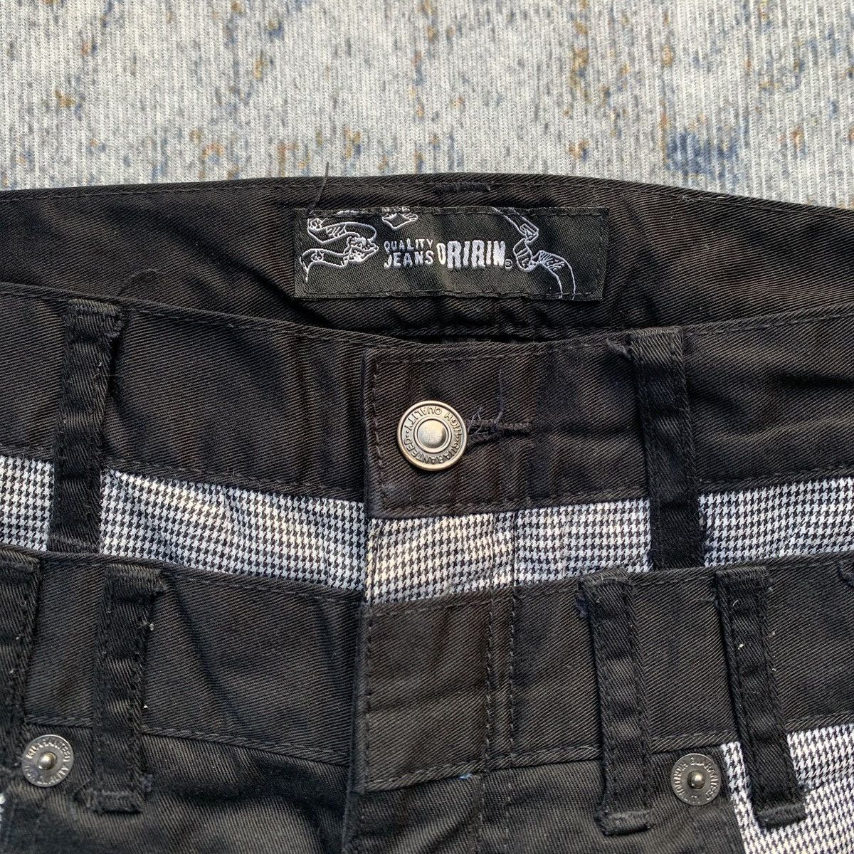 Japanese Brand Vintage Oririn Double Waist Artisan Jeans Multi Zippers Size US 30 / EU 46 - 4 Thumbnail