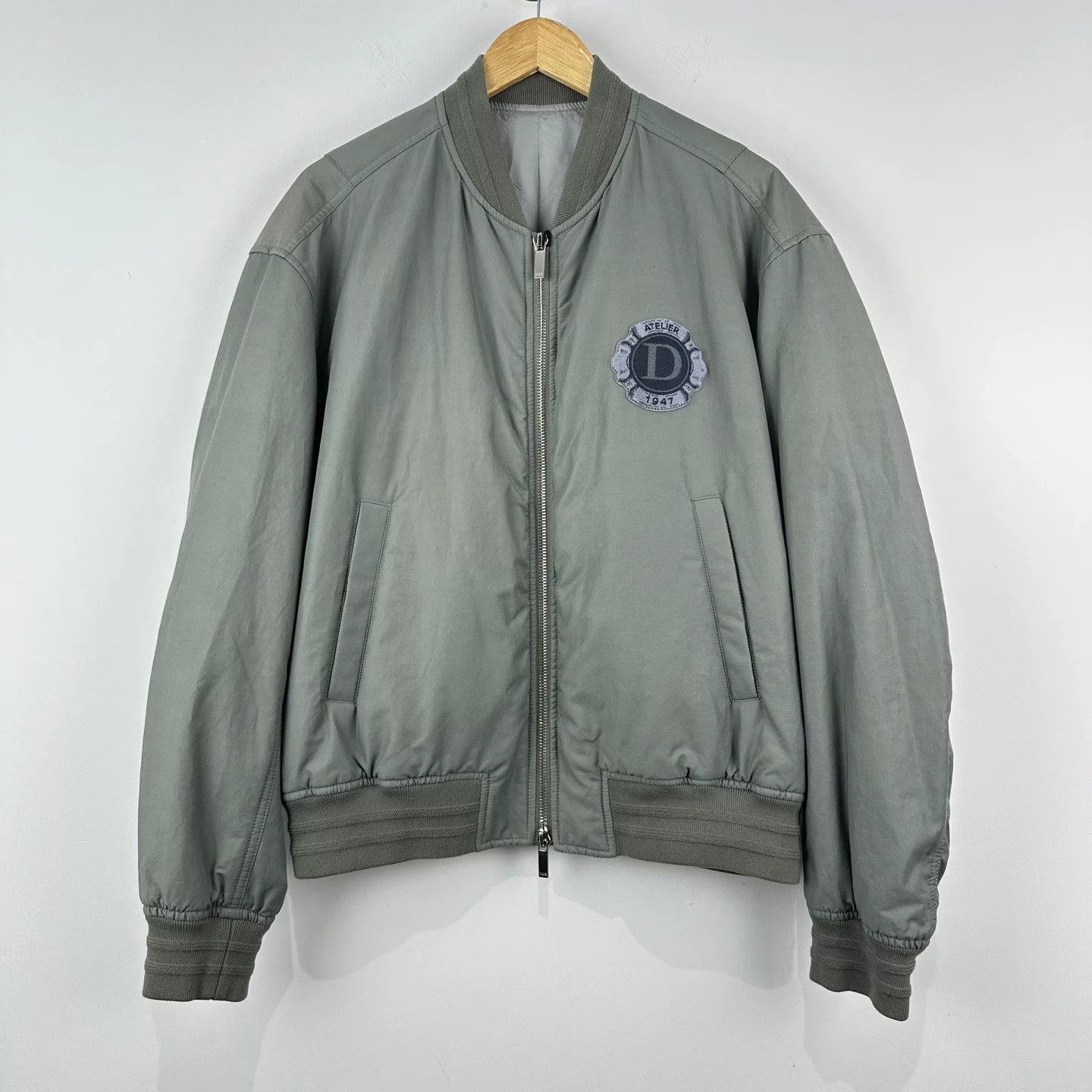 Dior Dior SS24 Embroidered Logo Bomber Jacket Size US L / EU 52-54 / 3 - 1 Thumbnail