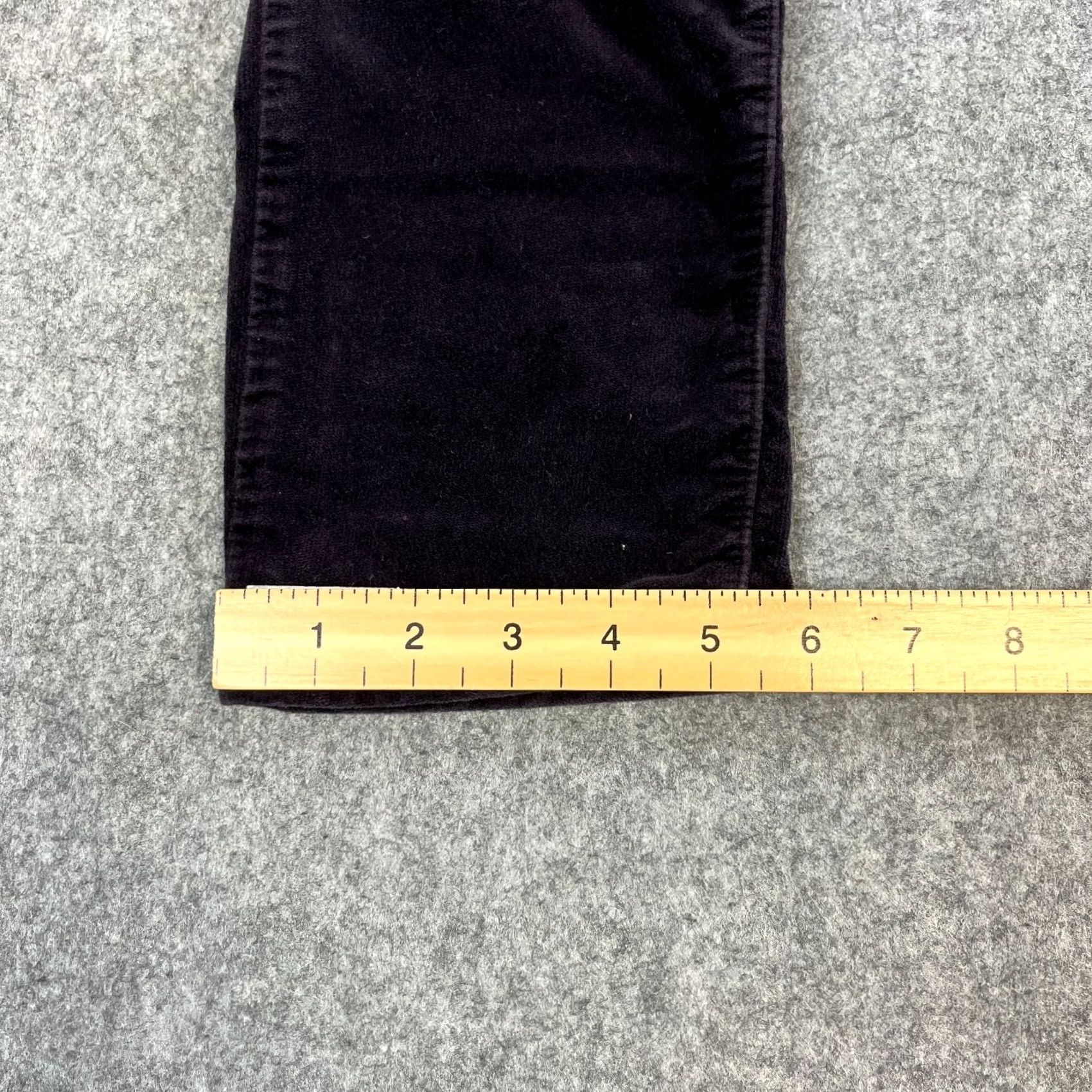 Vintage Armani Jeans Slim Fit Moleskin Jeans 28 28 UK 10 Dark Purple Low Rise 5-Pocket Womens Boys? Size 32" / US 10 / IT 46 - 3 Thumbnail