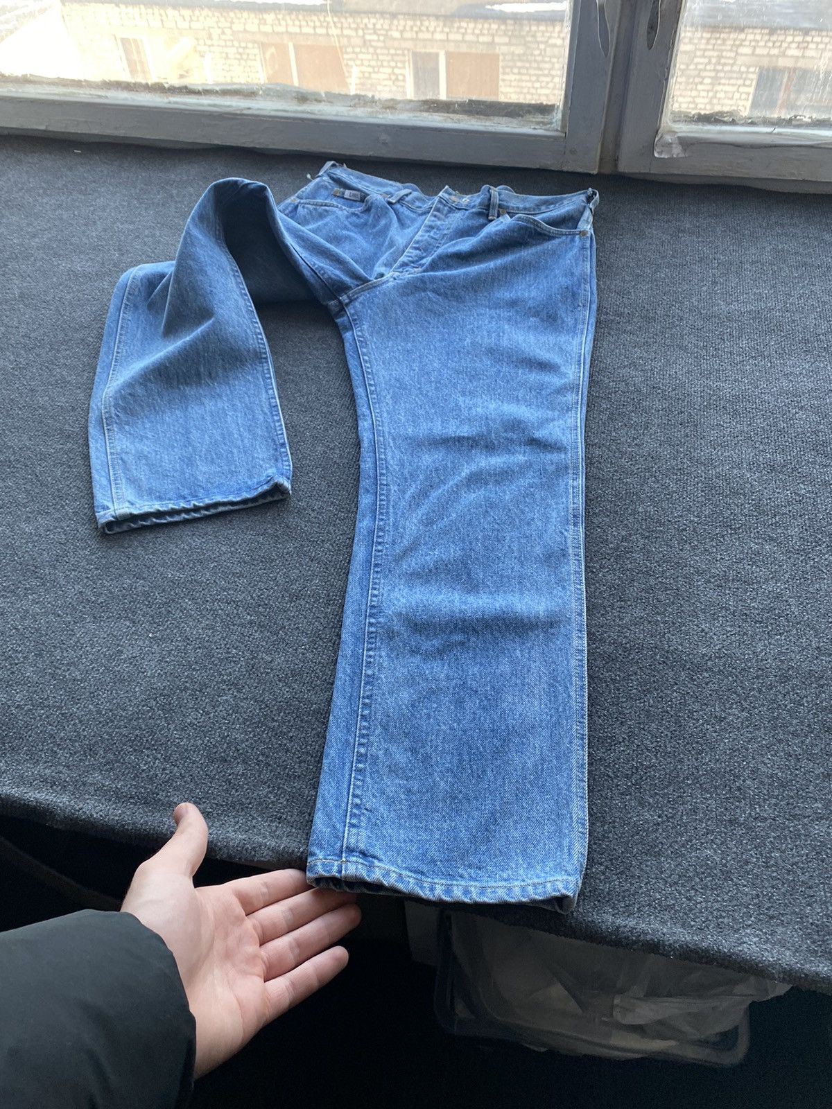 Lee 🔥80s Lee riders archive union made blue washed light jeans Size US 36 / EU 52 - 3 Thumbnail