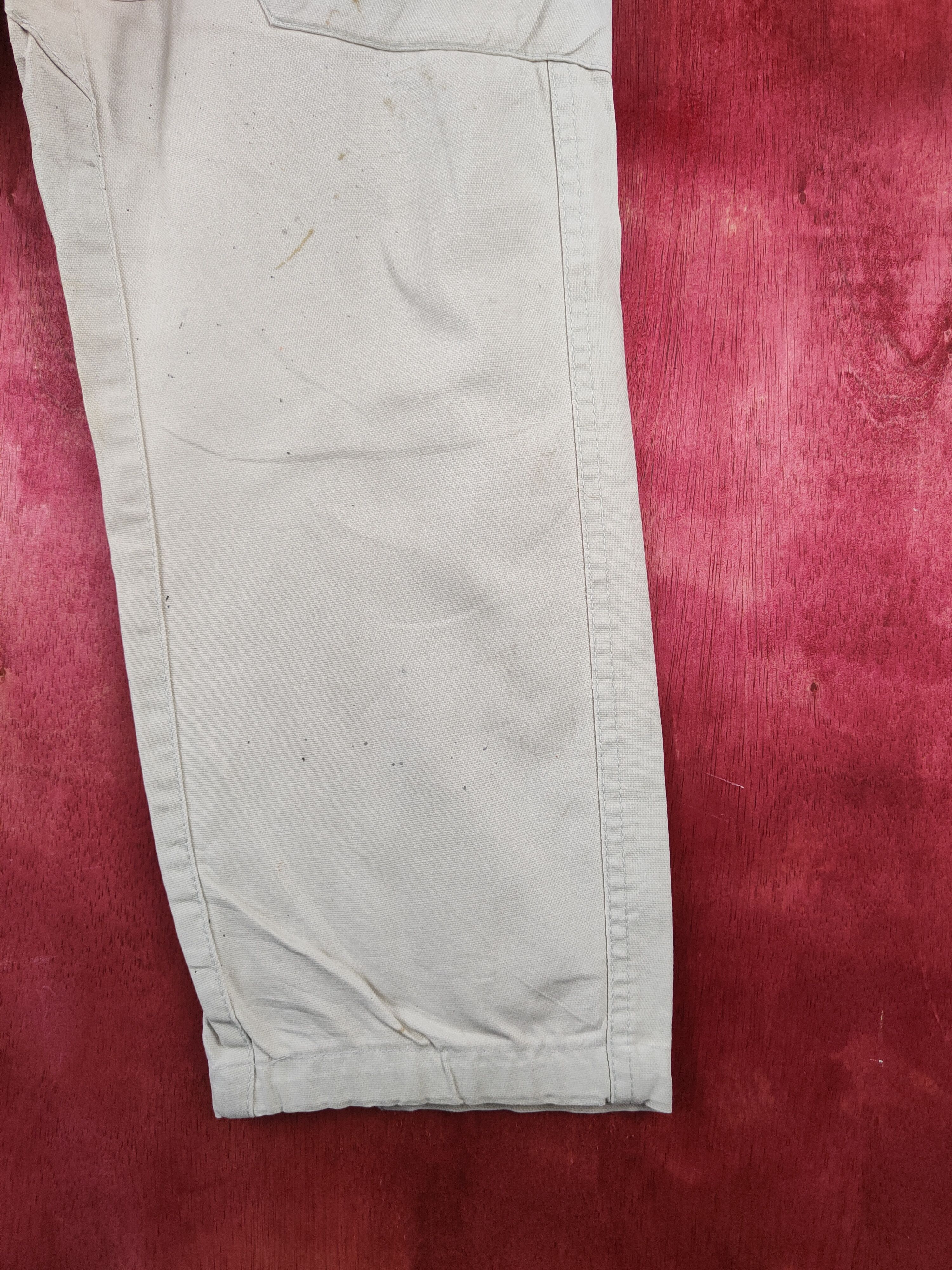 Japanese Brand Genba Ivory Multipocket Cargo Pants N#S011 Size US 32 / EU 48 - 6 Thumbnail